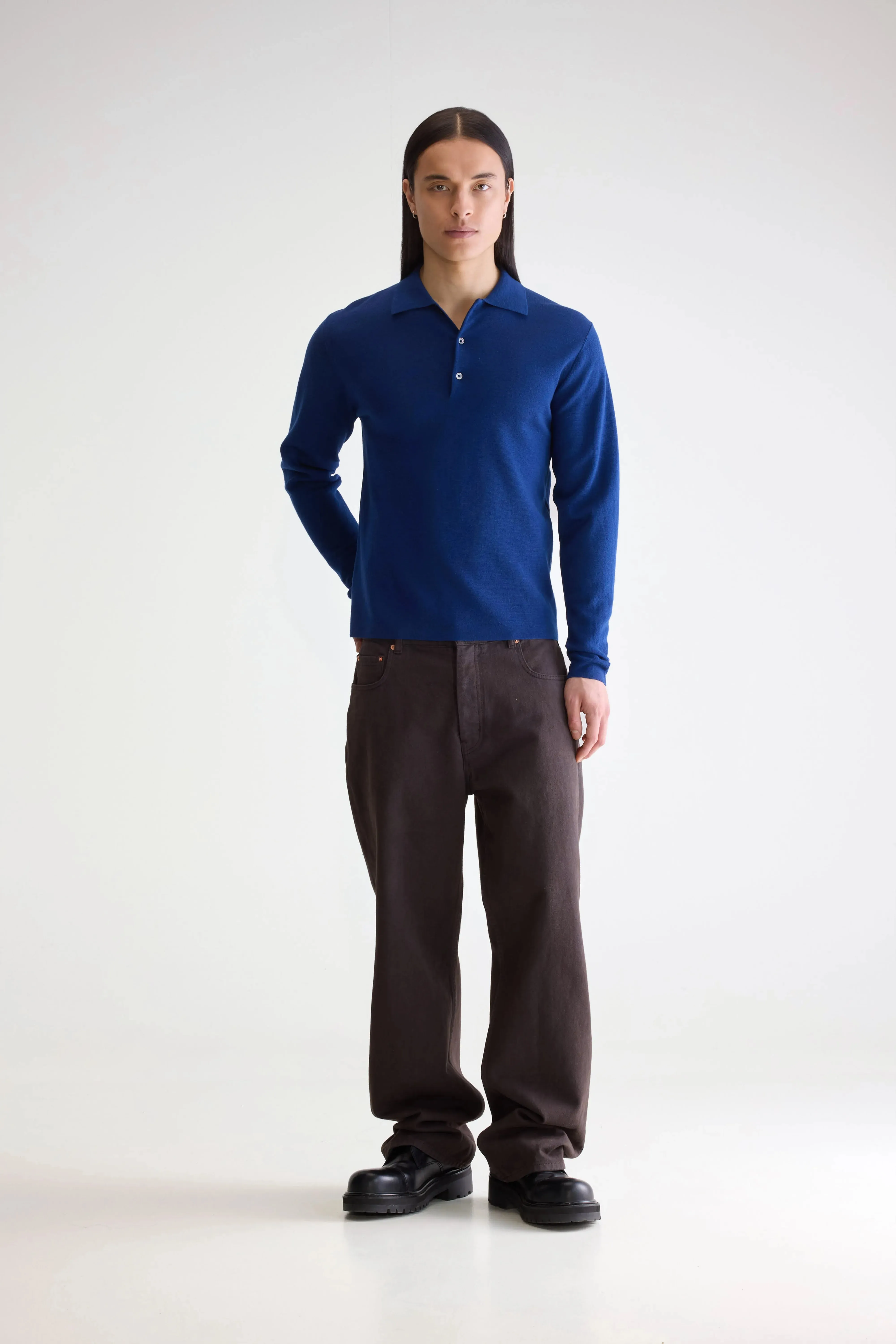 Dynay slim polo sweater (252 / M / WORKER) sold by Bellerose product image thumbnail 3