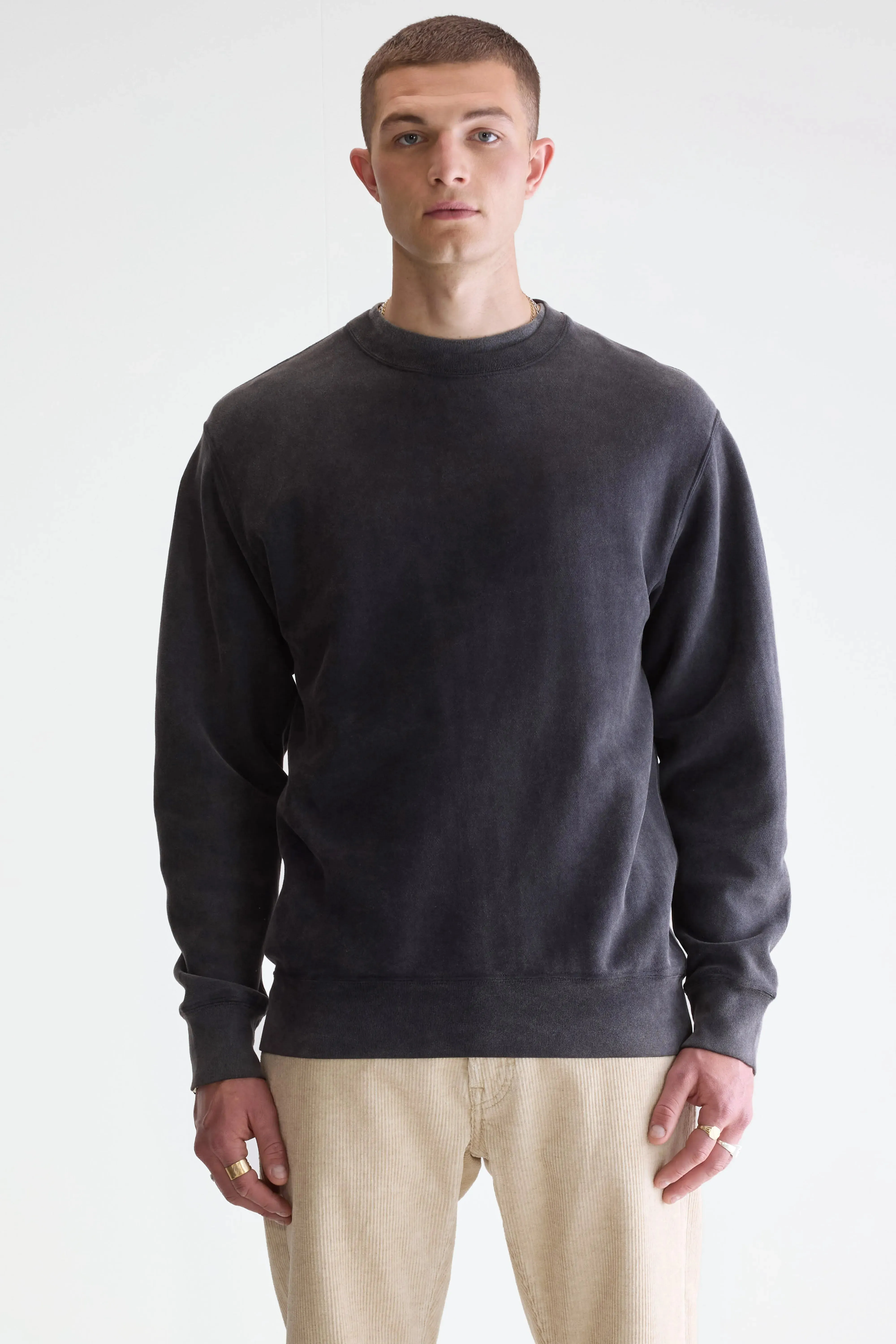 Flake crewneck sweatshirt (252 / M / BLACK) sold by Bellerose product image thumbnail 2