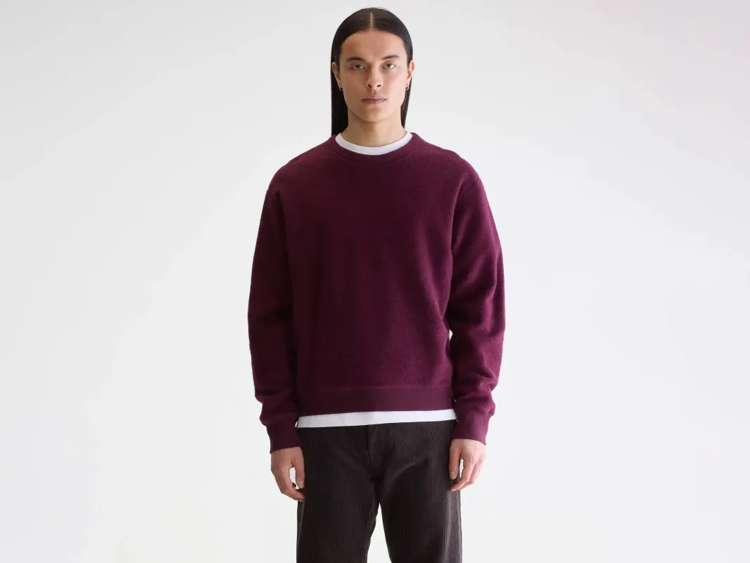 Matt crewneck sweatshirt (252 / M / WINE) sold by Bellerose