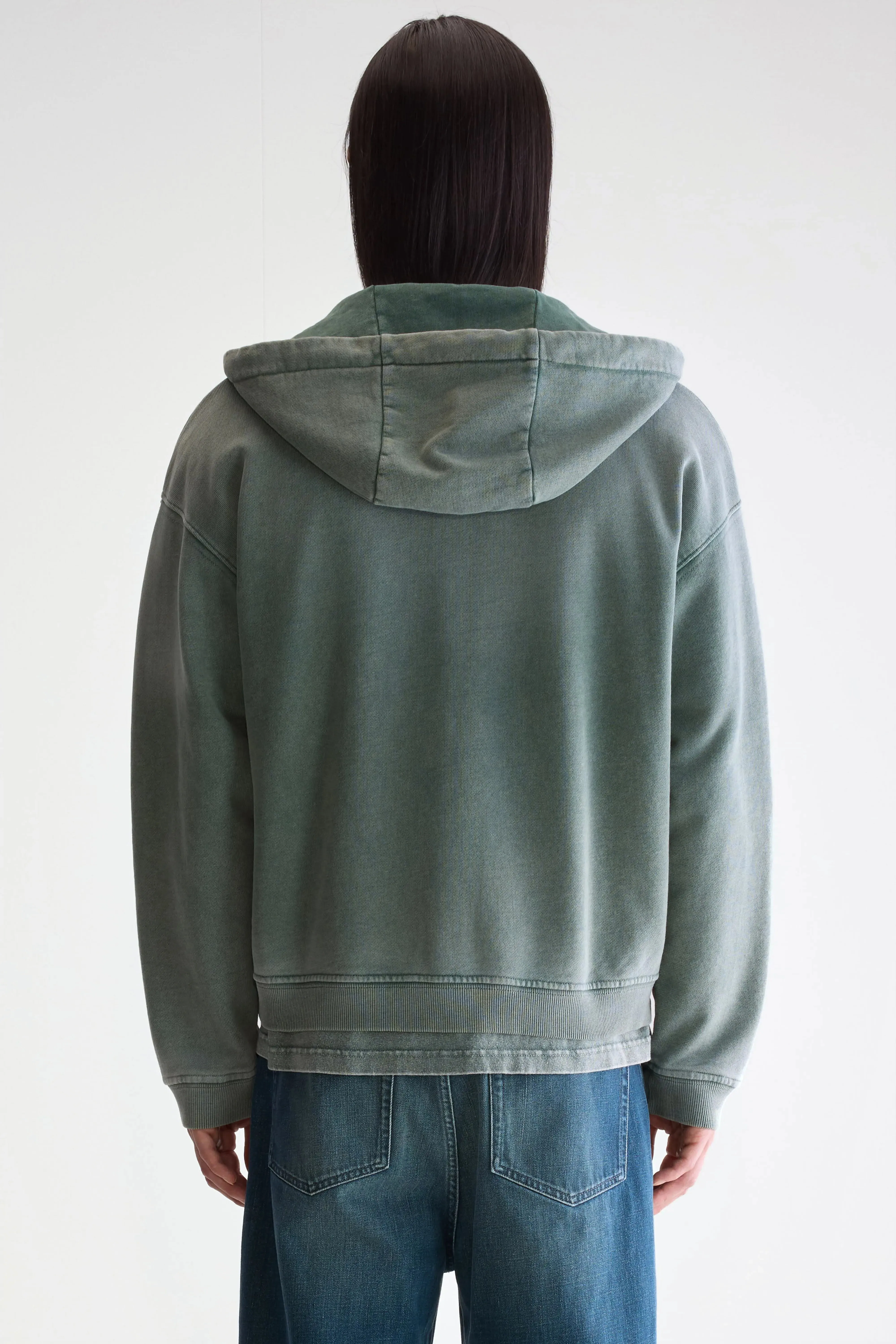 Falkon zip-up hoodie (252 / M / BOTTLE) sold by Bellerose product image thumbnail 4