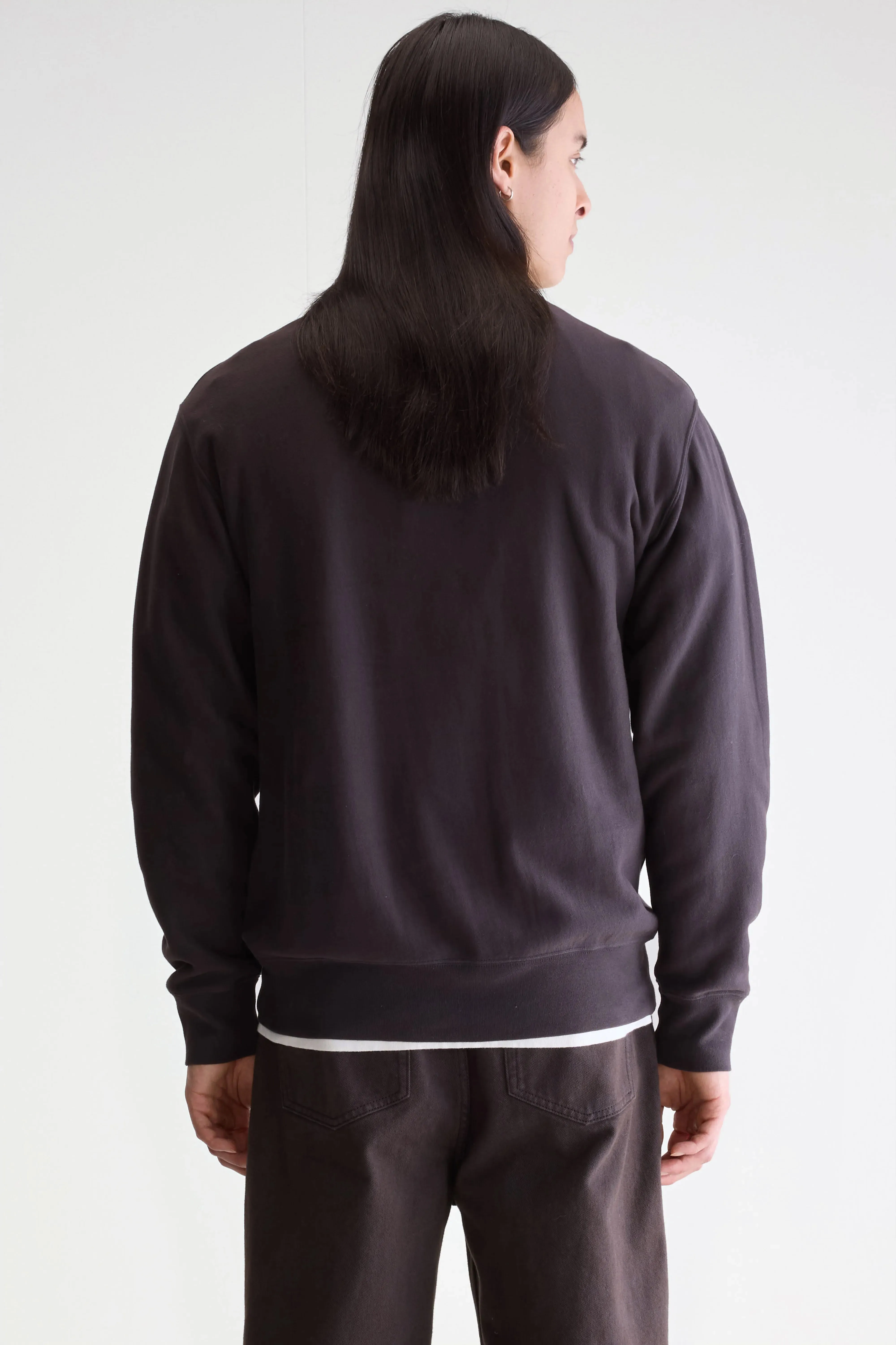 Flake crewneck sweatshirt (252 / M / DARK PURPLE) sold by Bellerose product image thumbnail 4