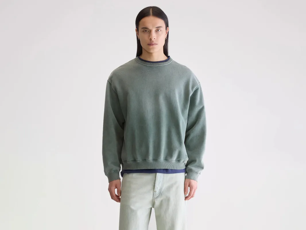Fabien crewneck sweatshirt (252 / M / BOTTLE) sold by Bellerose