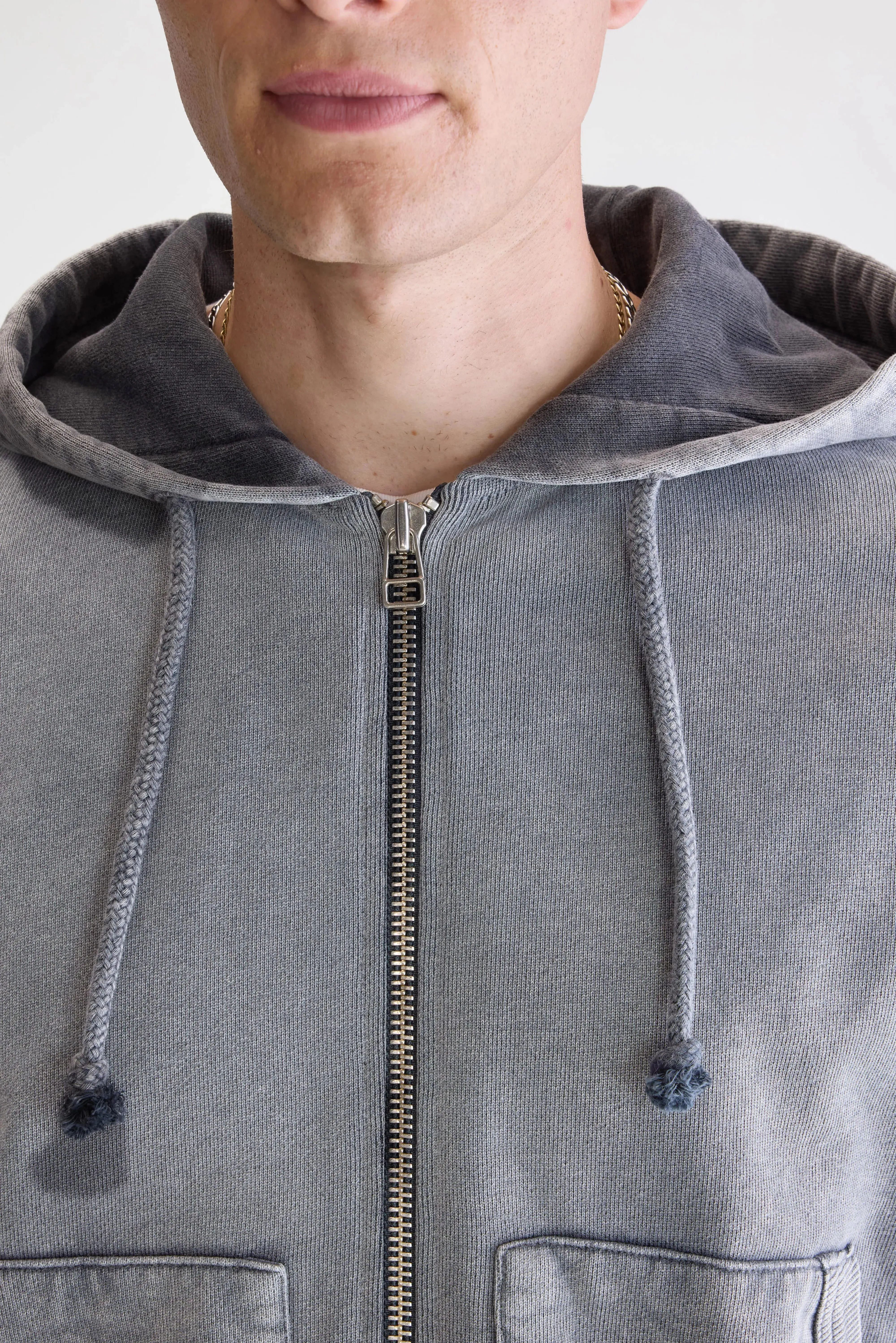 Falkon zip-up hoodie (252 / M / BLACK BLUE) sold by Bellerose product image thumbnail 5