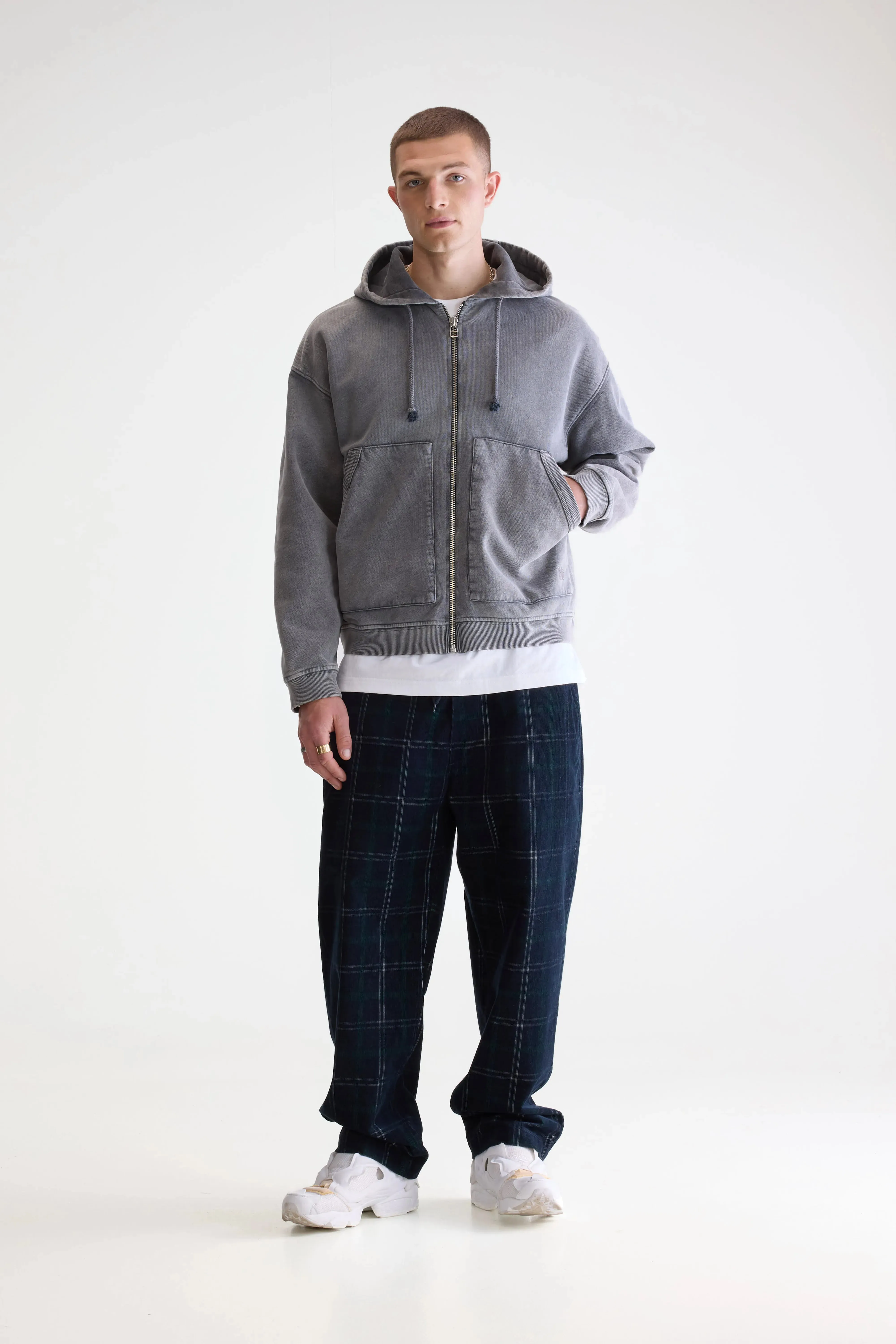 Falkon zip-up hoodie (252 / M / BLACK BLUE) sold by Bellerose product image thumbnail 3
