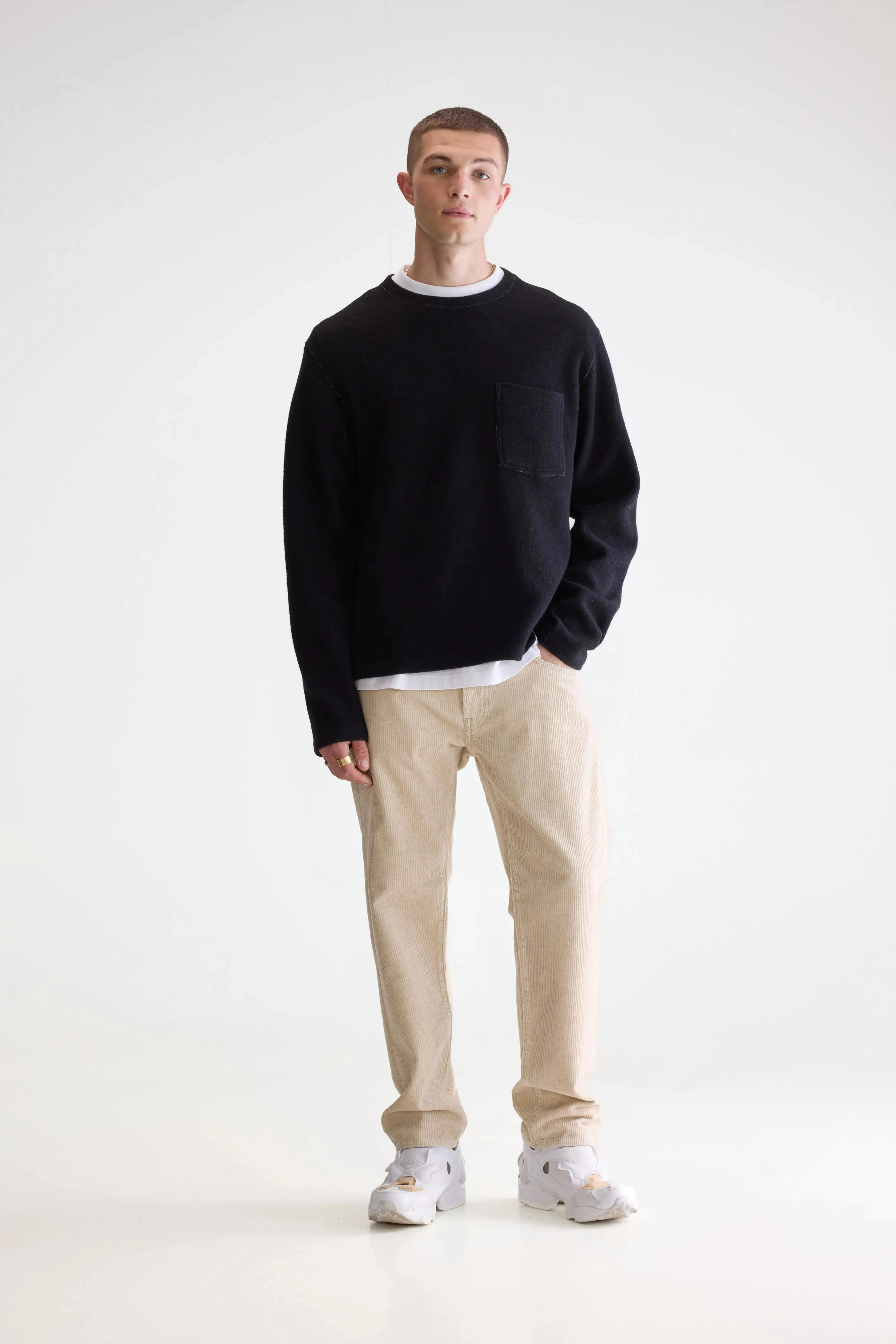 Velo crewneck sweatshirt (252 / M / BLACK) sold by Bellerose product image thumbnail 3