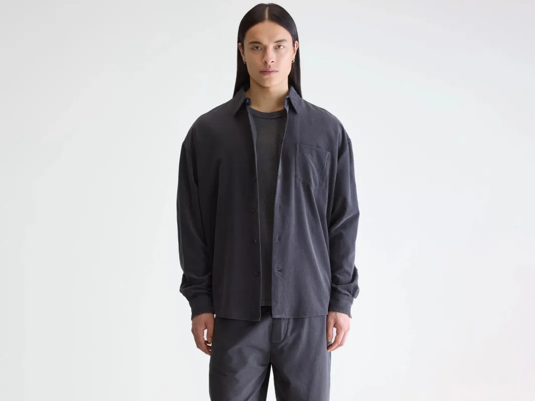 Jops relaxed shirt (252 / M / BLACK SAND) sold by Bellerose