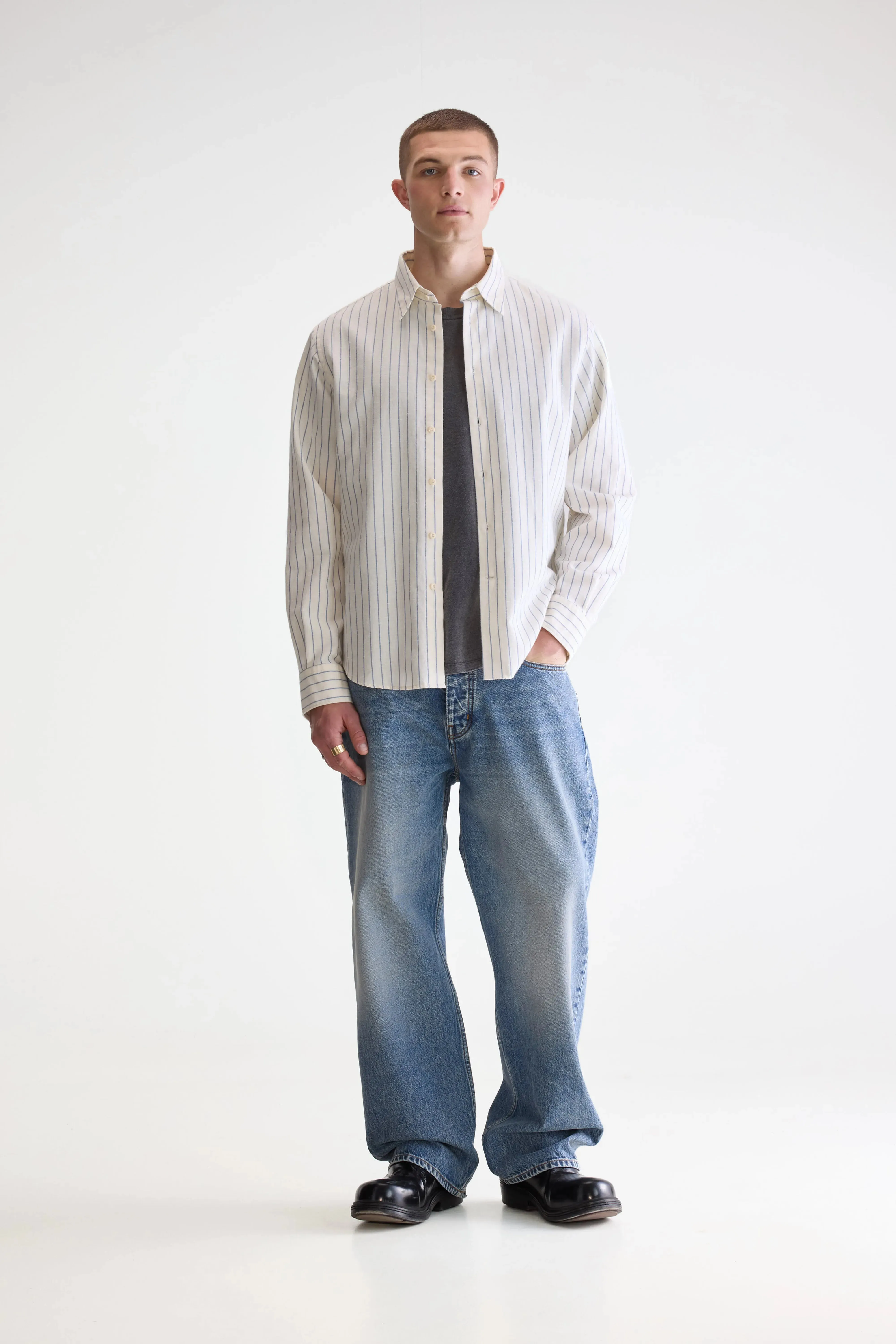 Franklin regular shirt (252 / M / STRIPE F) sold by Bellerose product image thumbnail 3