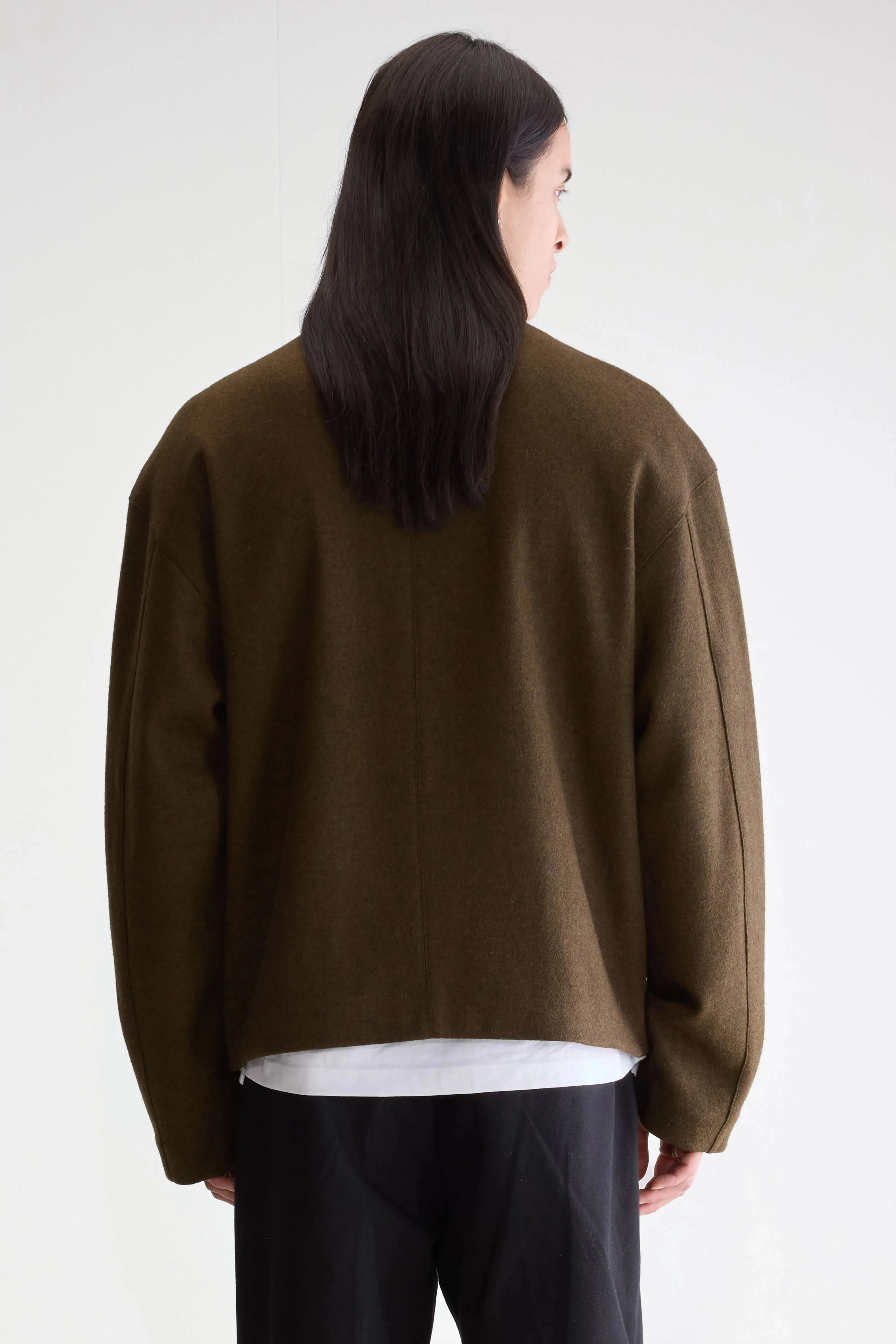 Jambo zipped jacket (252 / M / DARK OLIVE) sold by Bellerose product image thumbnail 4