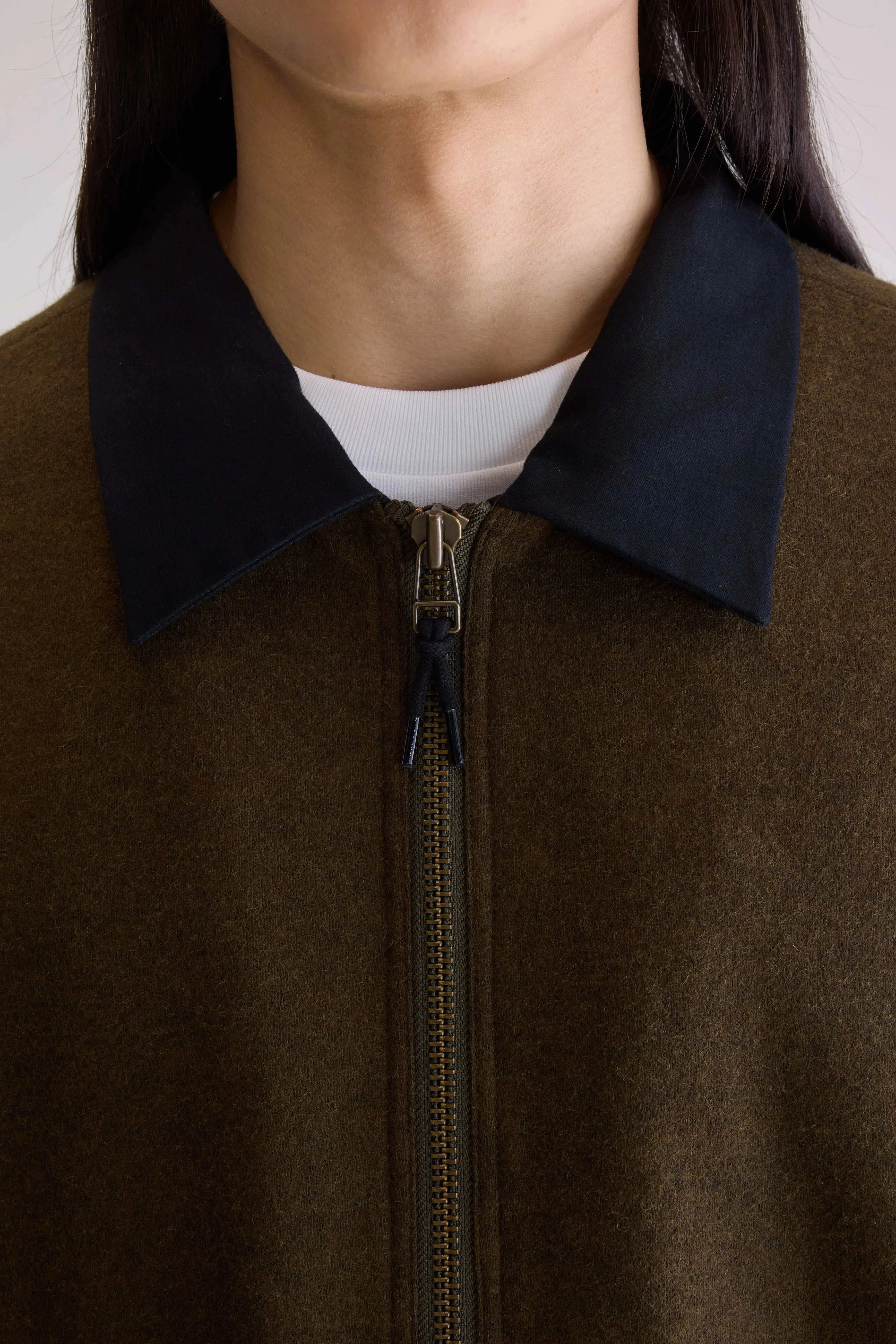 Jambo zipped jacket (252 / M / DARK OLIVE) sold by Bellerose product image thumbnail 5