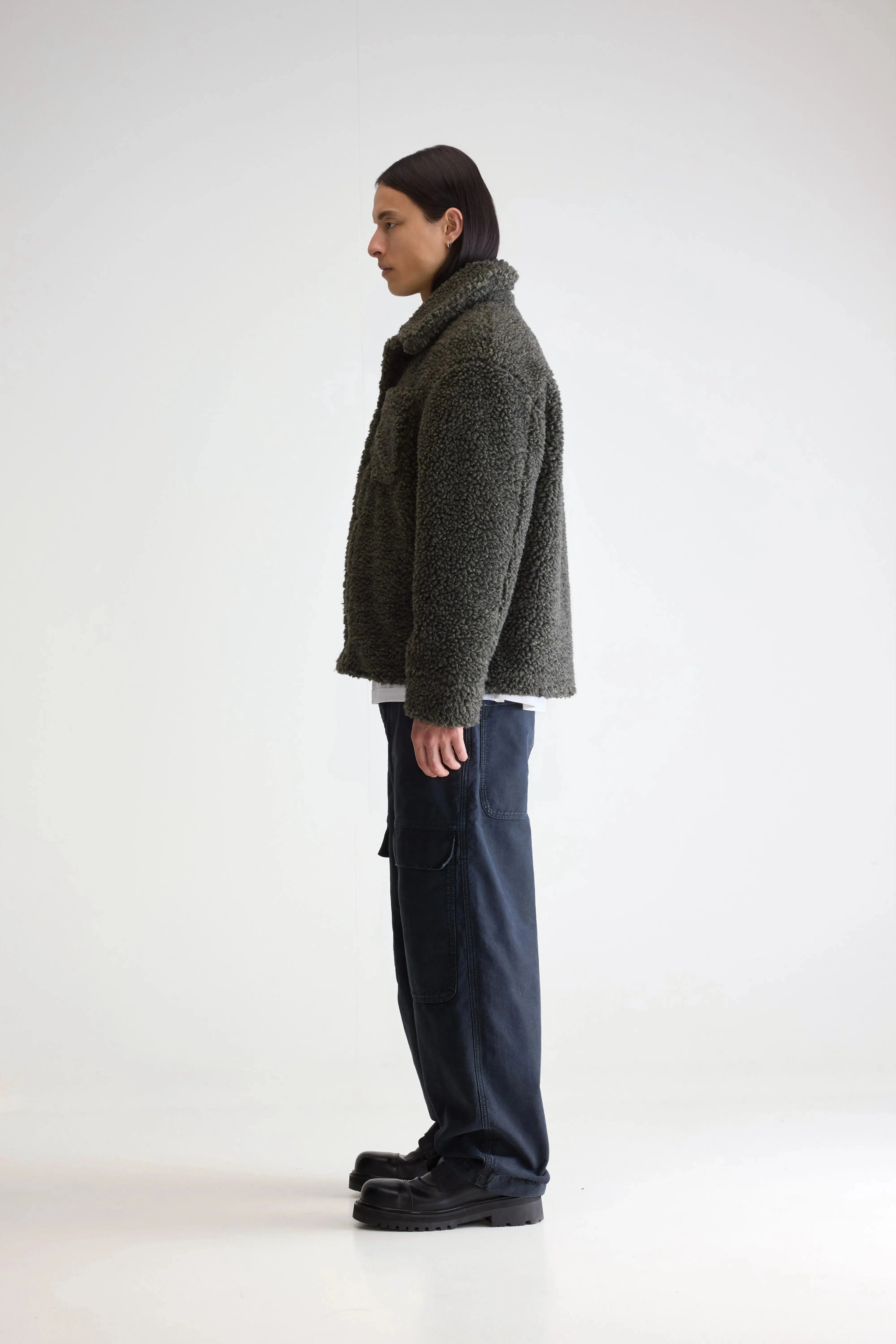 Jezzo teddy jacket (252 / M / DARK OLIVE) sold by Bellerose product image thumbnail 5