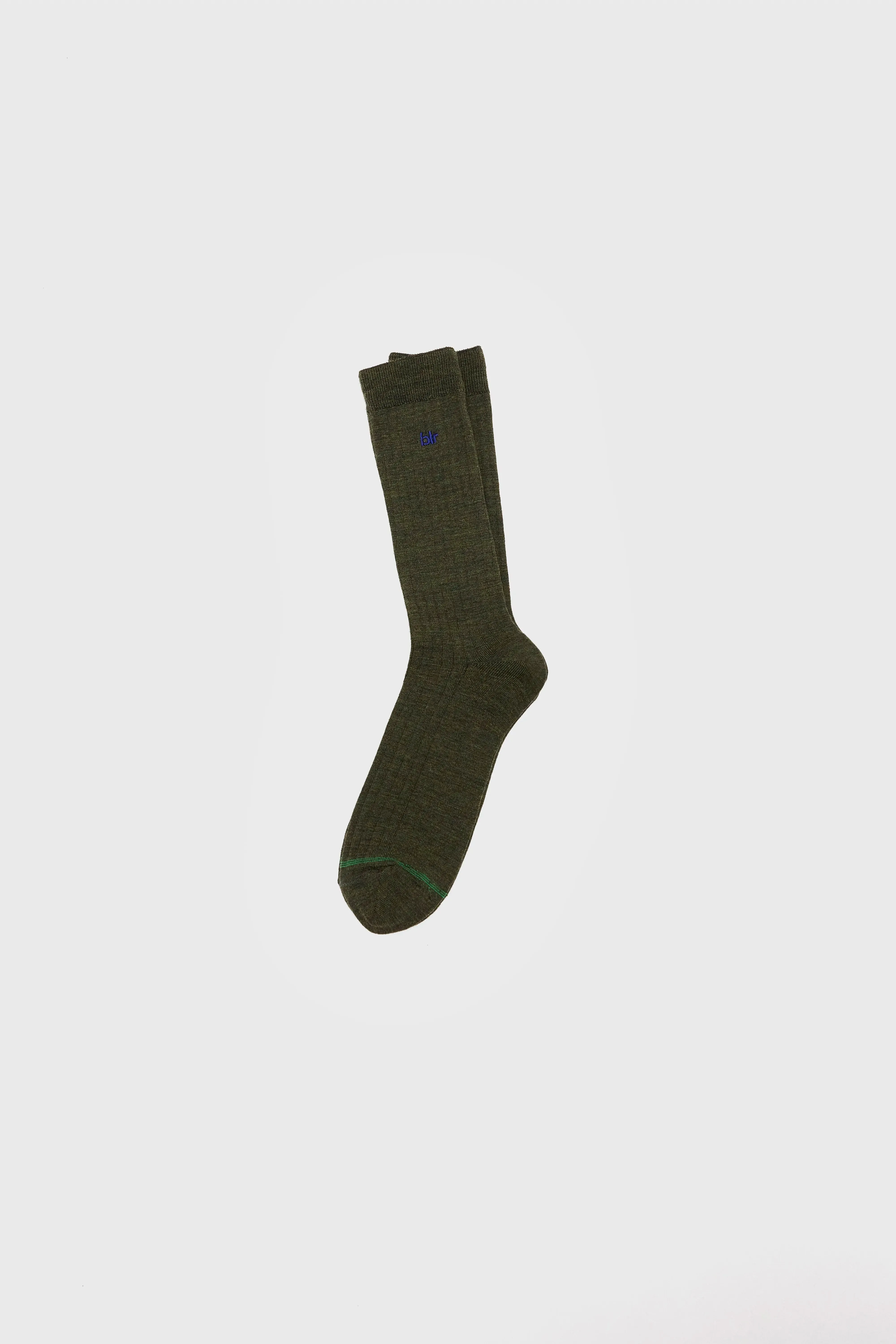 Batim crew socks (252 / M / OLIVE) sold by Bellerose product image thumbnail 2