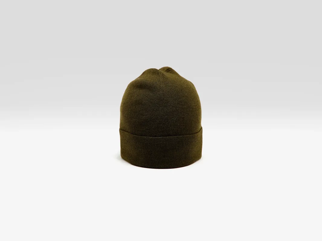 Dilbin ribbed beanie (252 / M / ARMY) sold by Bellerose