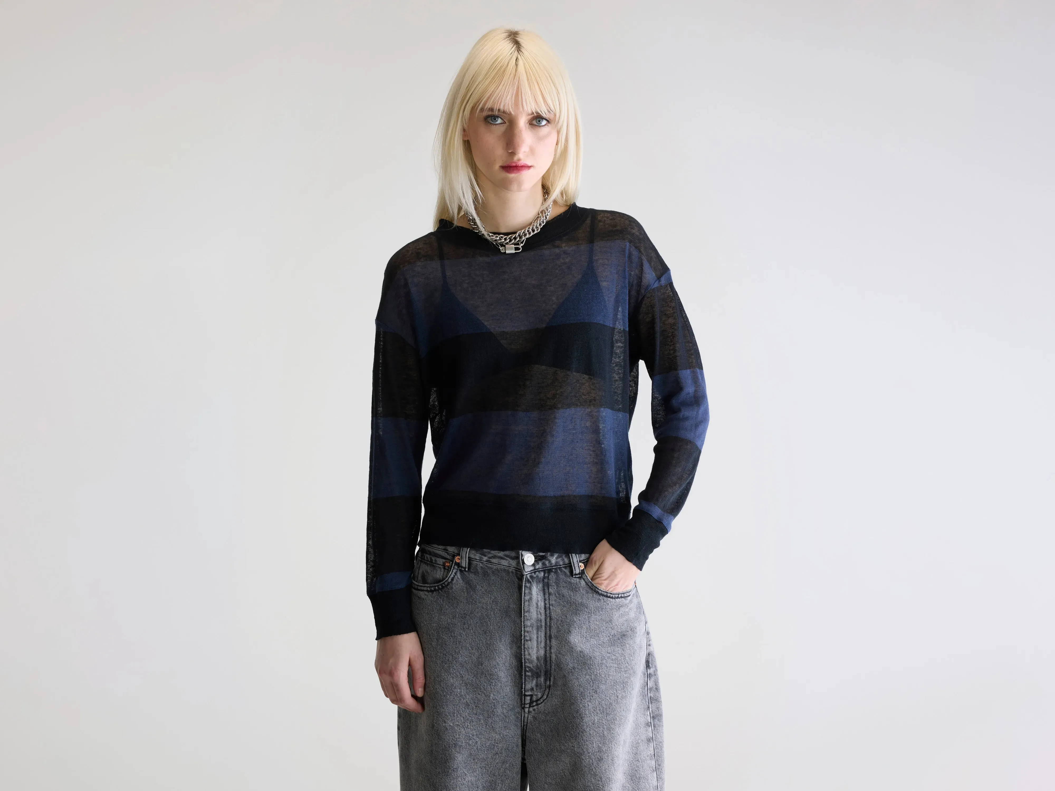 Senia relaxed t-shirt (252 / W / STRIPE B) sold by Bellerose