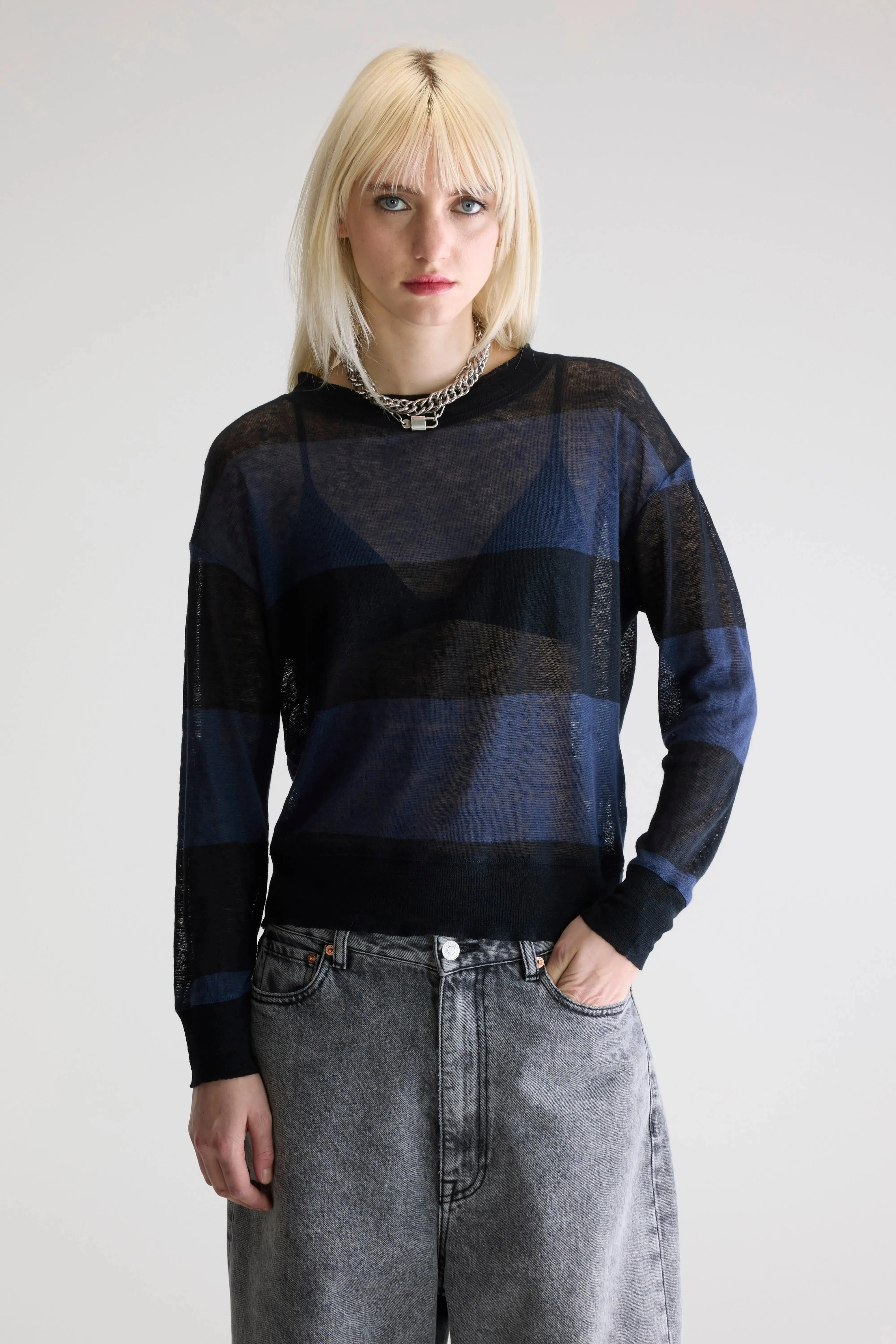 Senia relaxed t-shirt (252 / W / STRIPE B) sold by Bellerose product image thumbnail 2