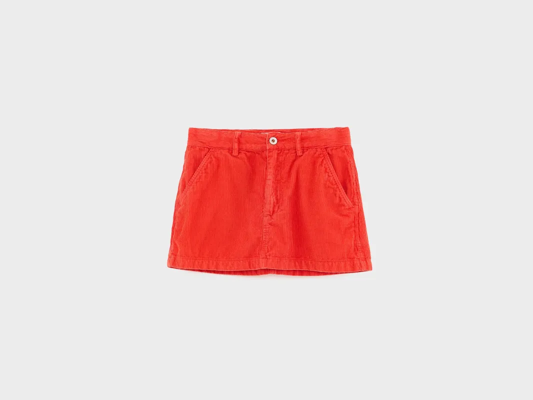 Webbs corduroy skirt (252 / G / MASSAI RED) sold by Bellerose