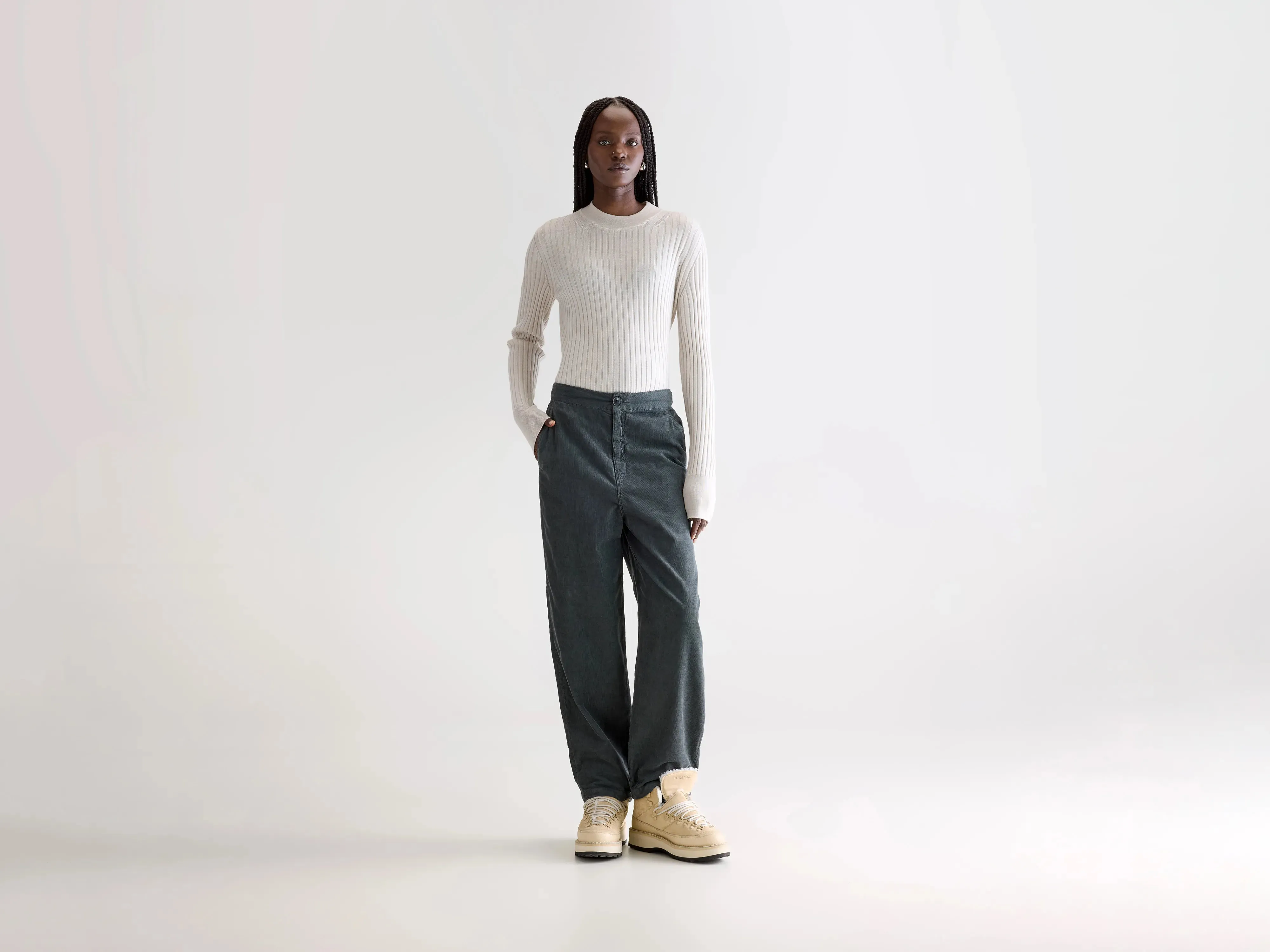 Pasop relaxed trousers (252 / W / IRON) sold by Bellerose