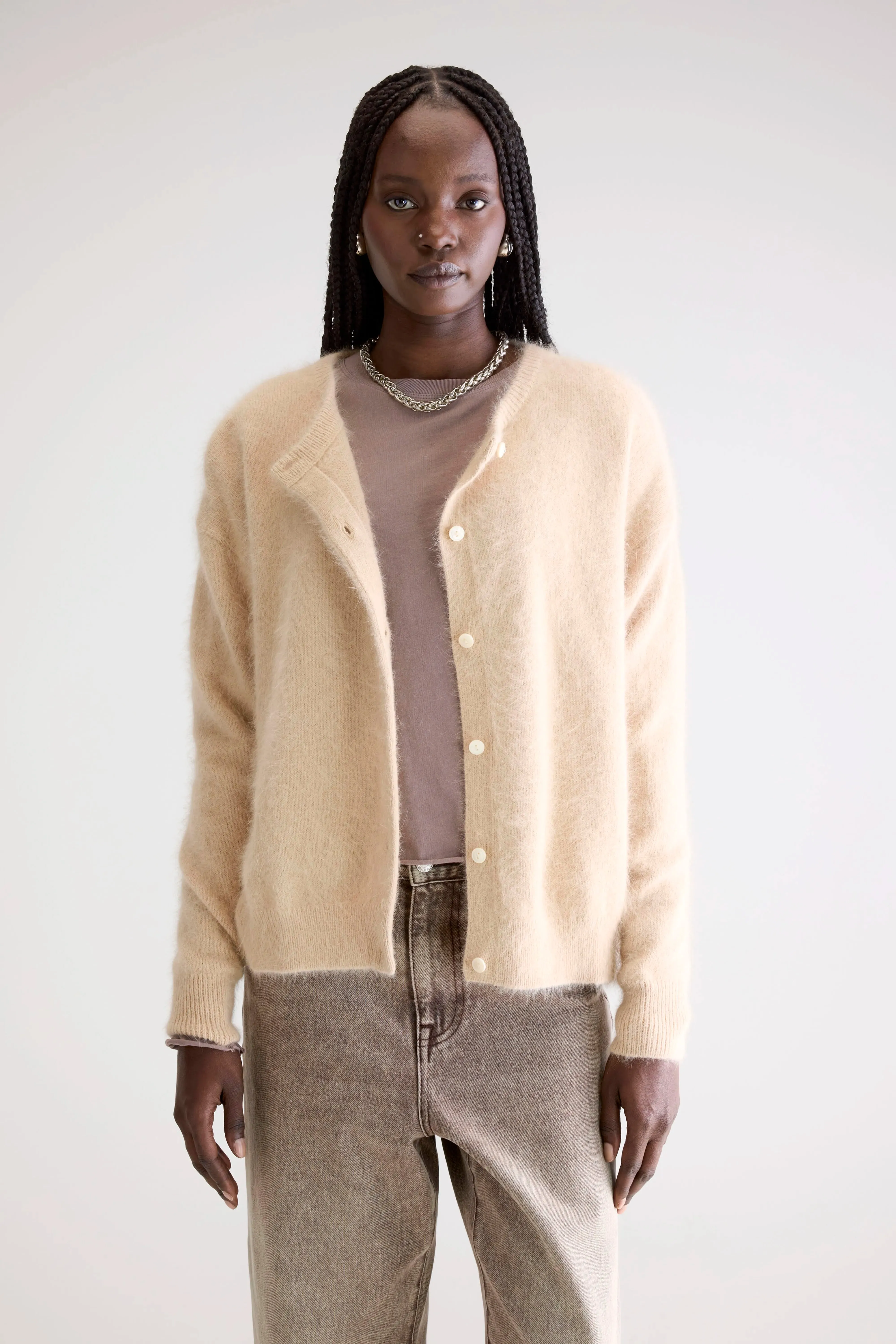 Dathan angora-blend cardigan (252 / W / IVORY) sold by Bellerose product image thumbnail 2