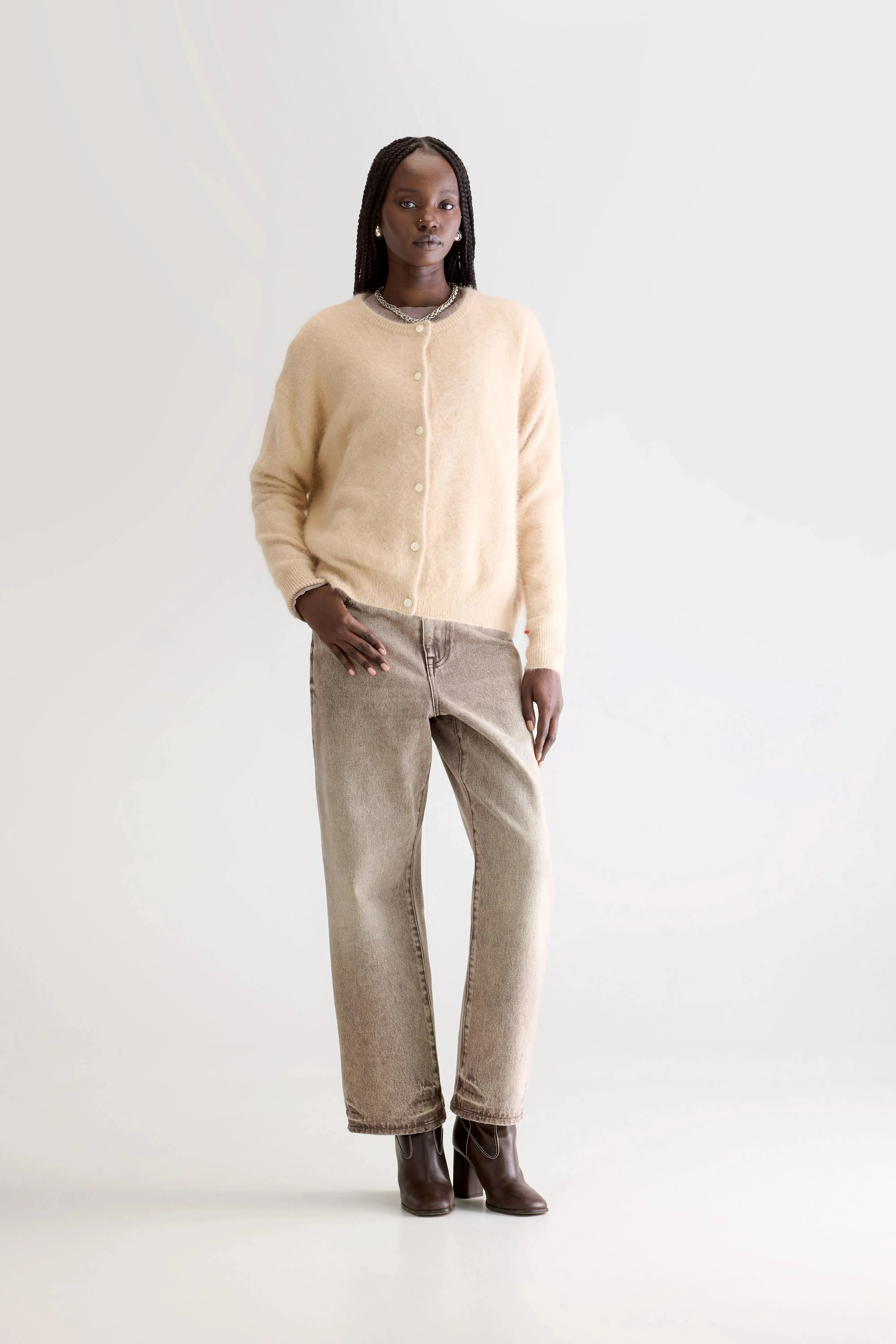 Dathan angora-blend cardigan (252 / W / IVORY) sold by Bellerose product image thumbnail 3