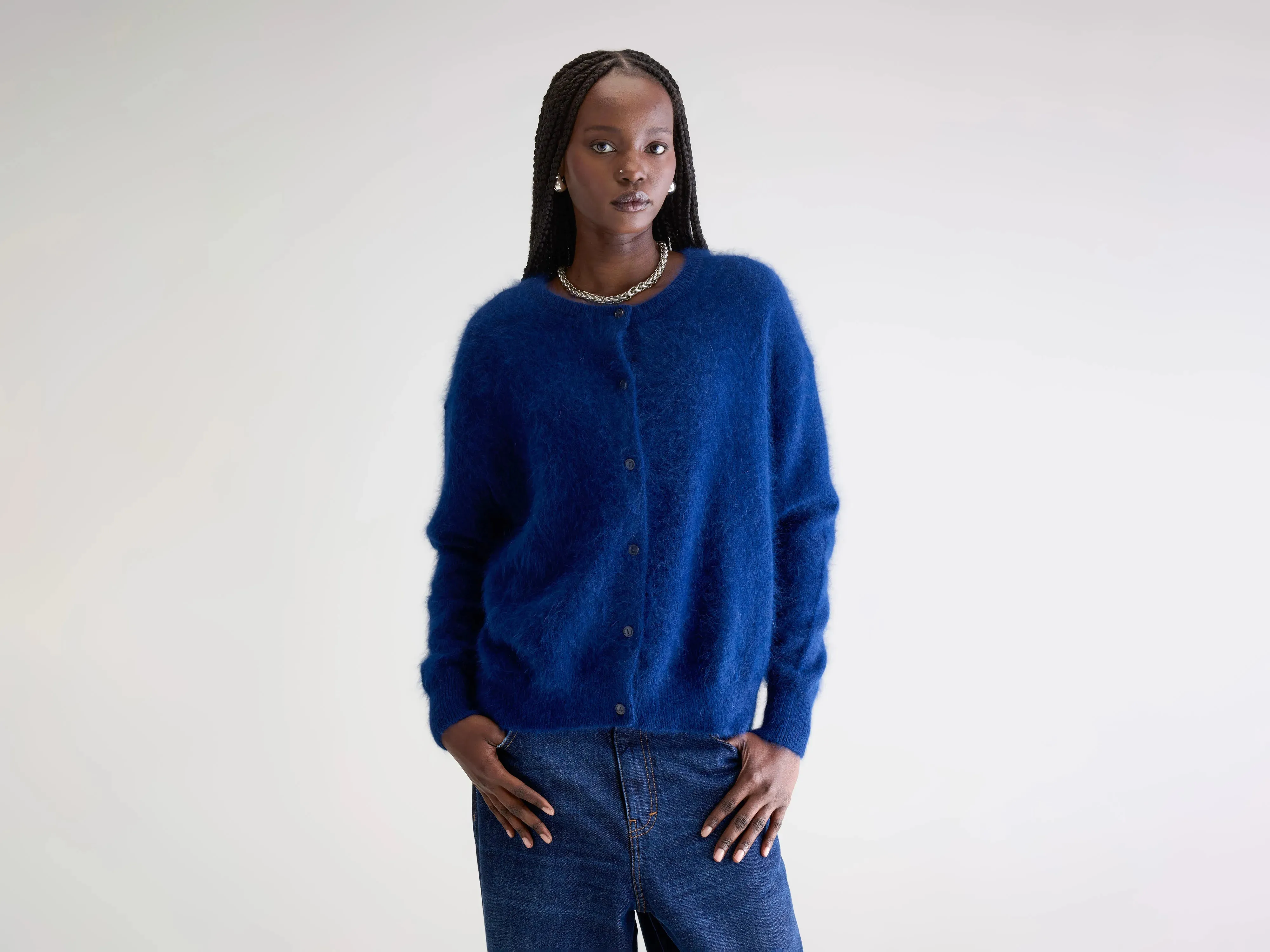 Dathan angora-blend cardigan (252 / W / WORKER) sold by Bellerose