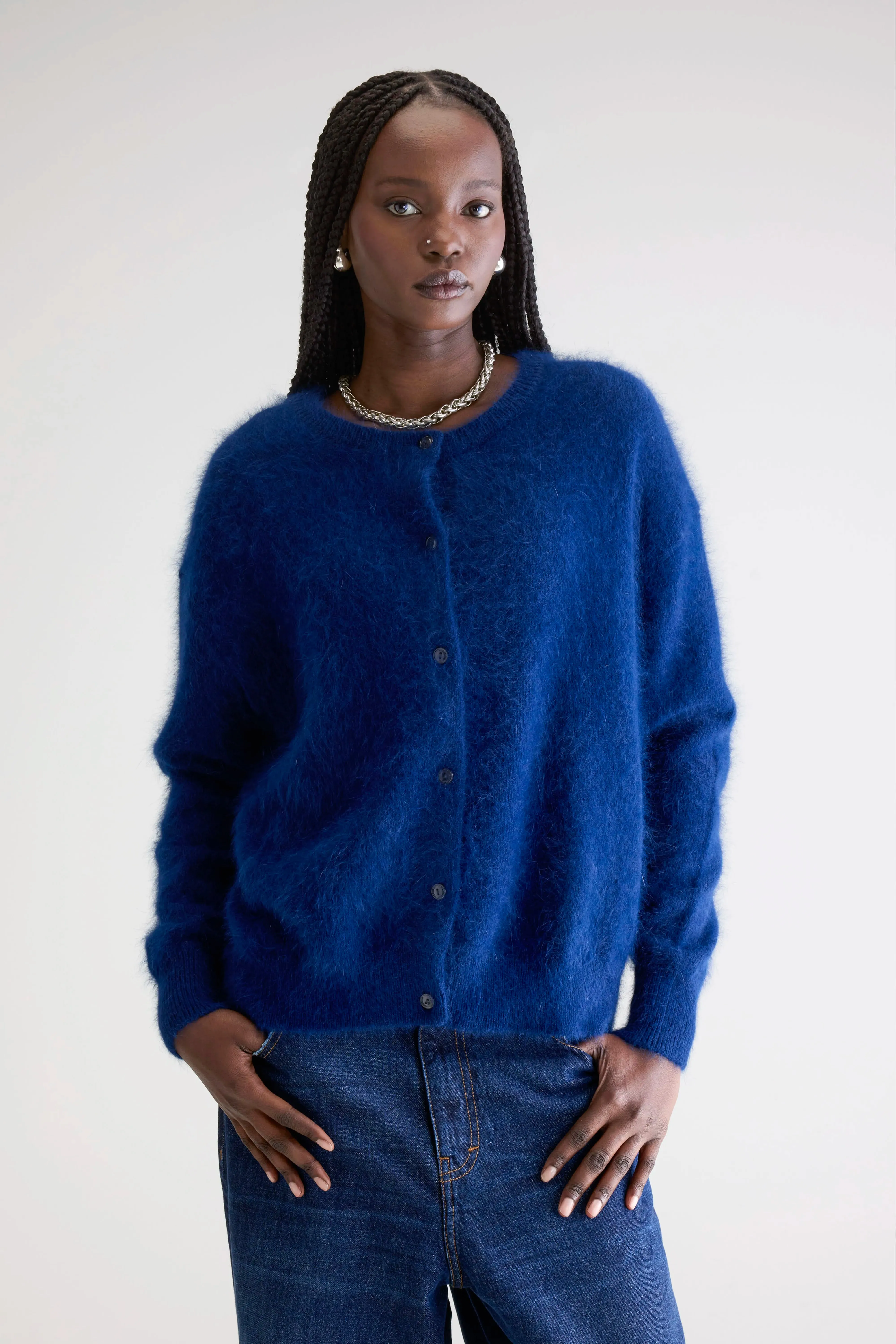 Dathan angora-blend cardigan (252 / W / WORKER) sold by Bellerose product image thumbnail 2