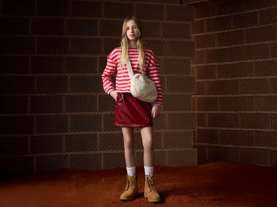 Parise mini skirt (252 / G / CERISE) sold by Bellerose