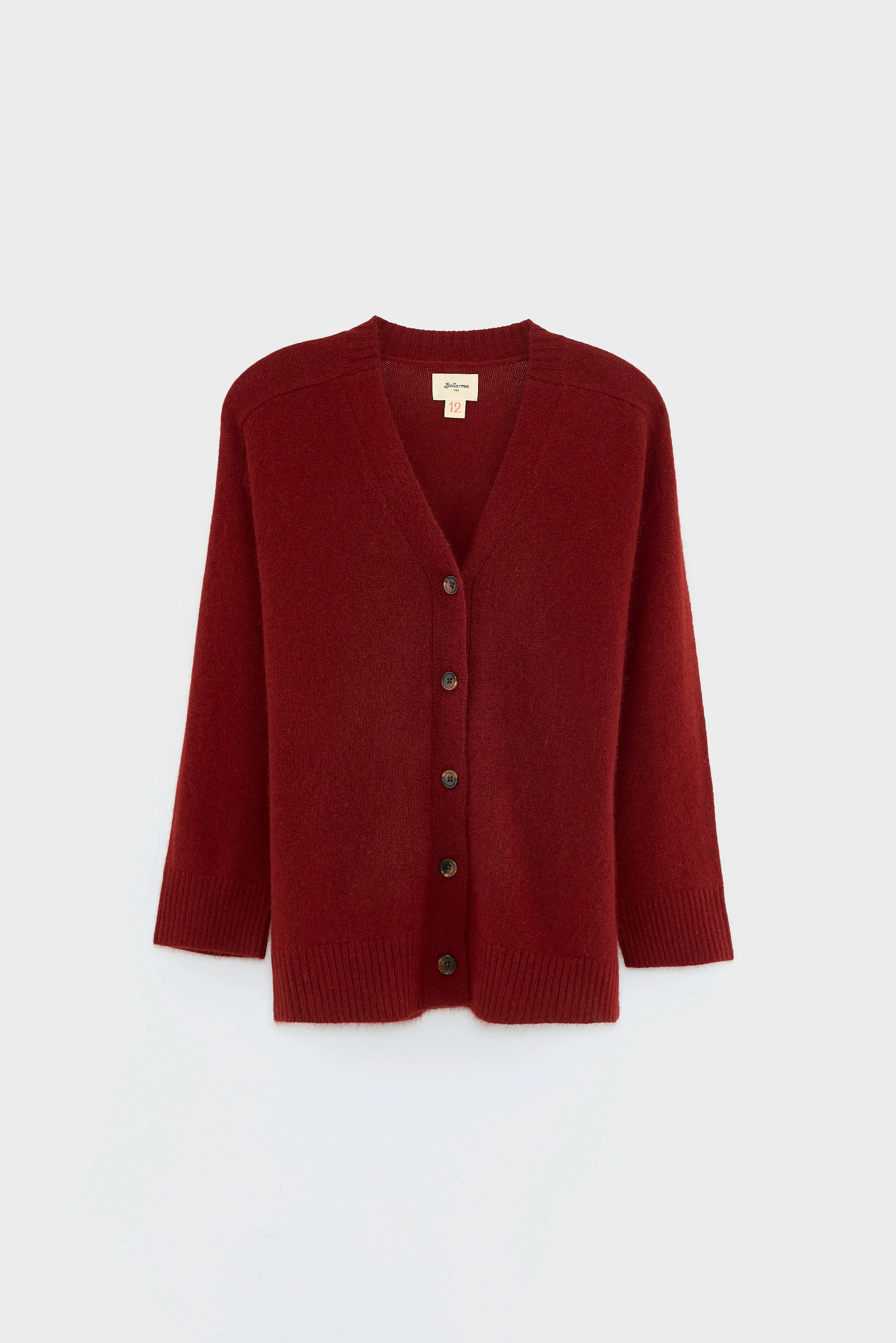 Gomp long cardigan (252 / G / MALBEC) sold by Bellerose product image thumbnail 2