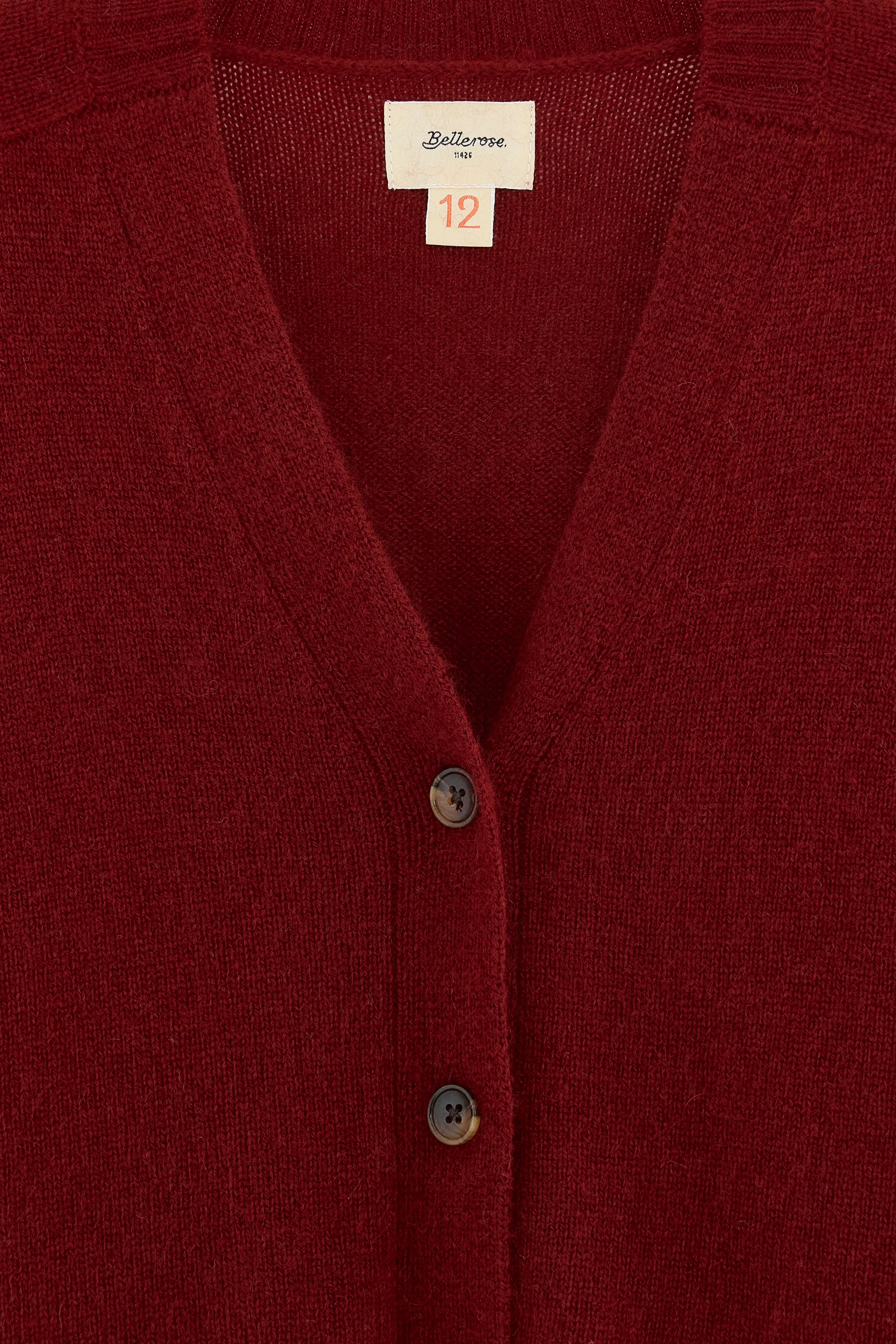 Gomp long cardigan (252 / G / MALBEC) sold by Bellerose product image thumbnail 3