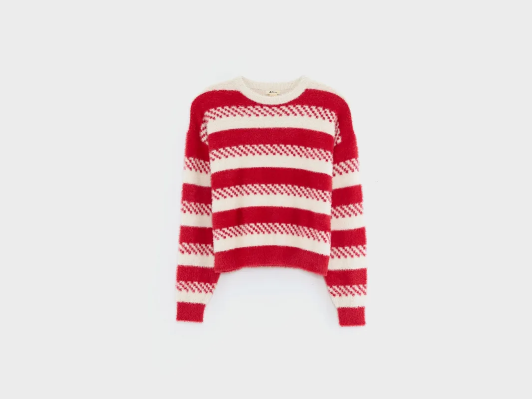 Golja fuzzy sweater (252 / G / STRIPE A) made by Bellerose