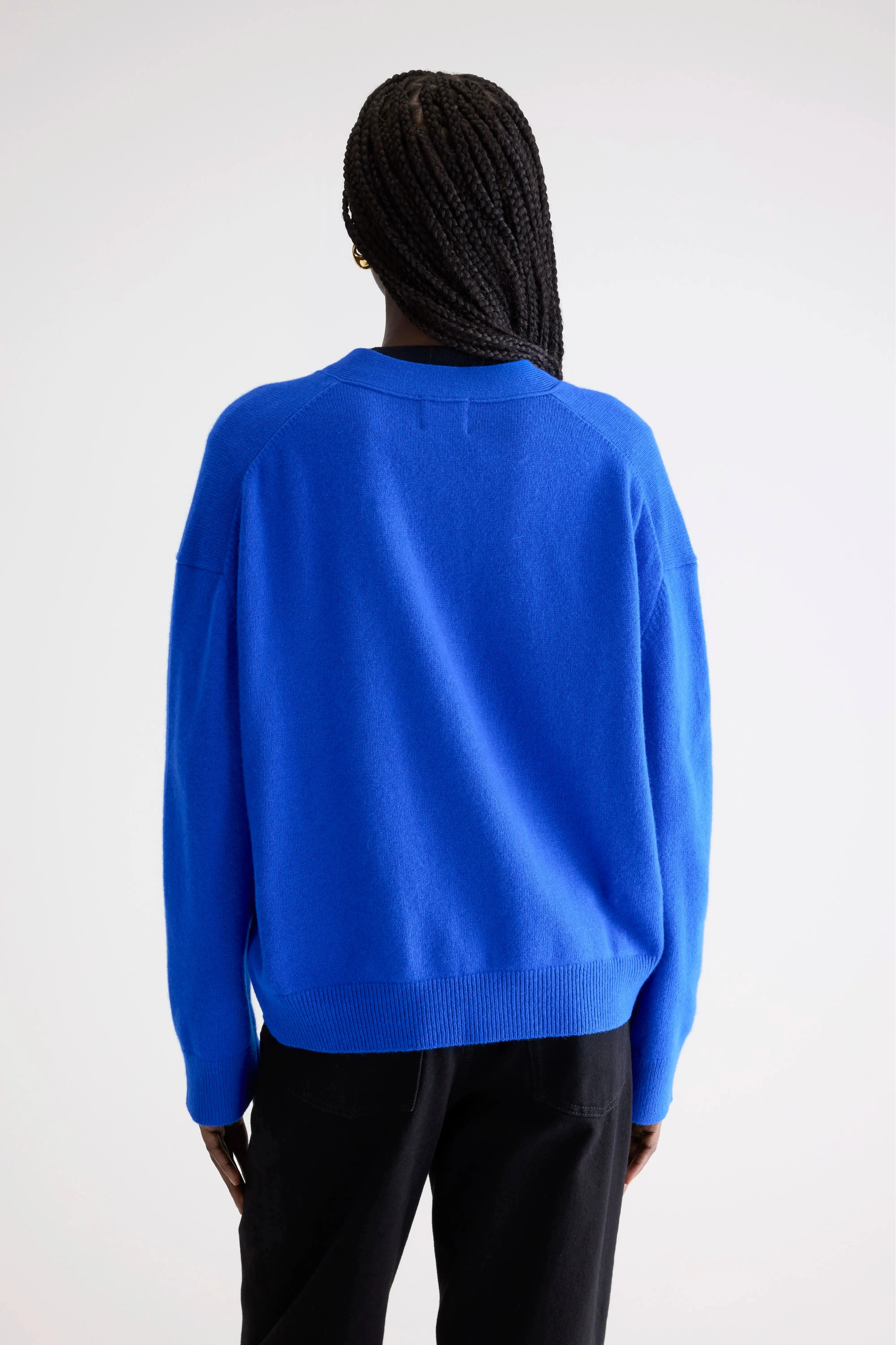 Gakkin boxy cardigan (252 / W / LAZULI) sold by Bellerose product image thumbnail 4