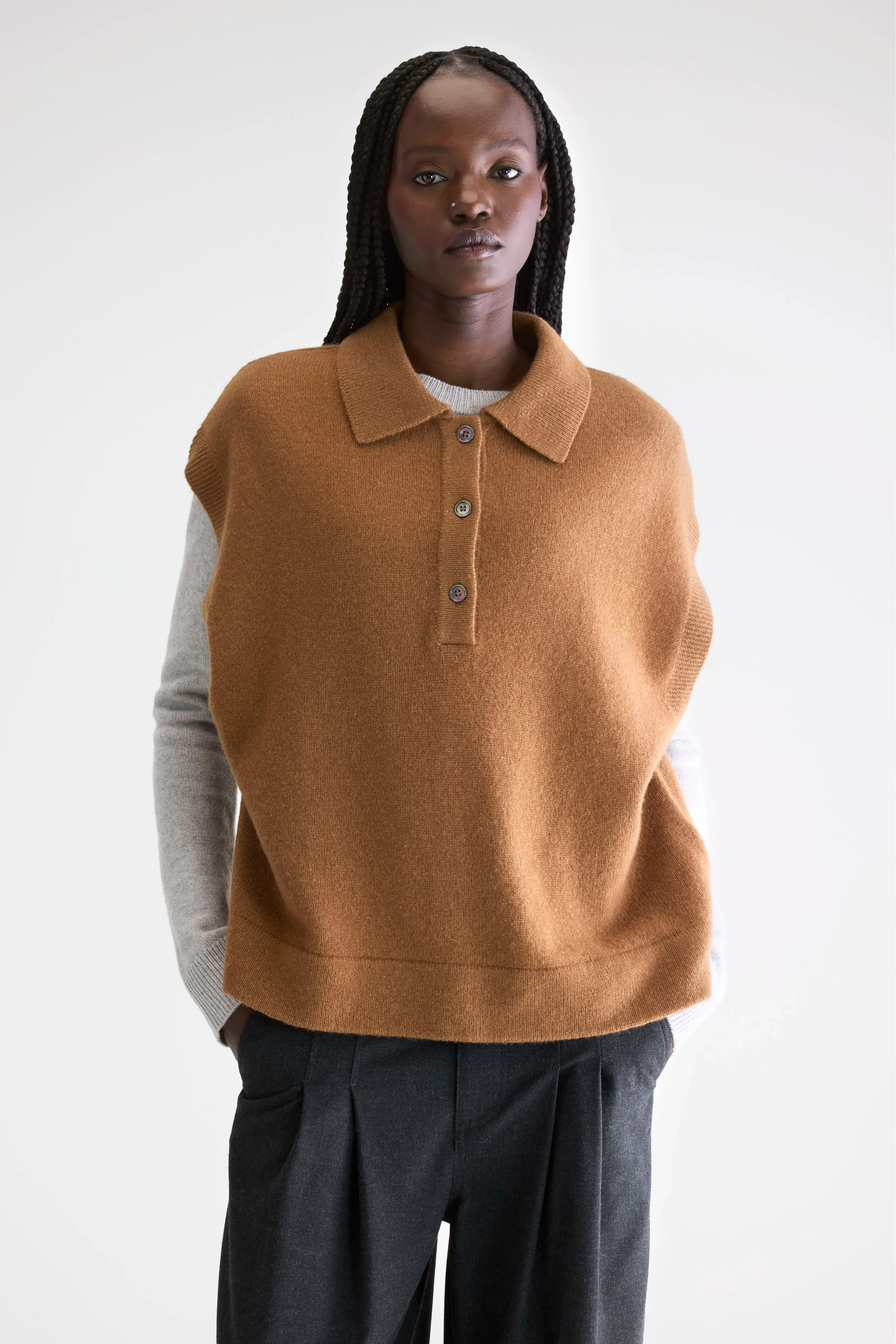 Ameson sleeveless sweater (252 / W / MONK) sold by Bellerose product image thumbnail 2