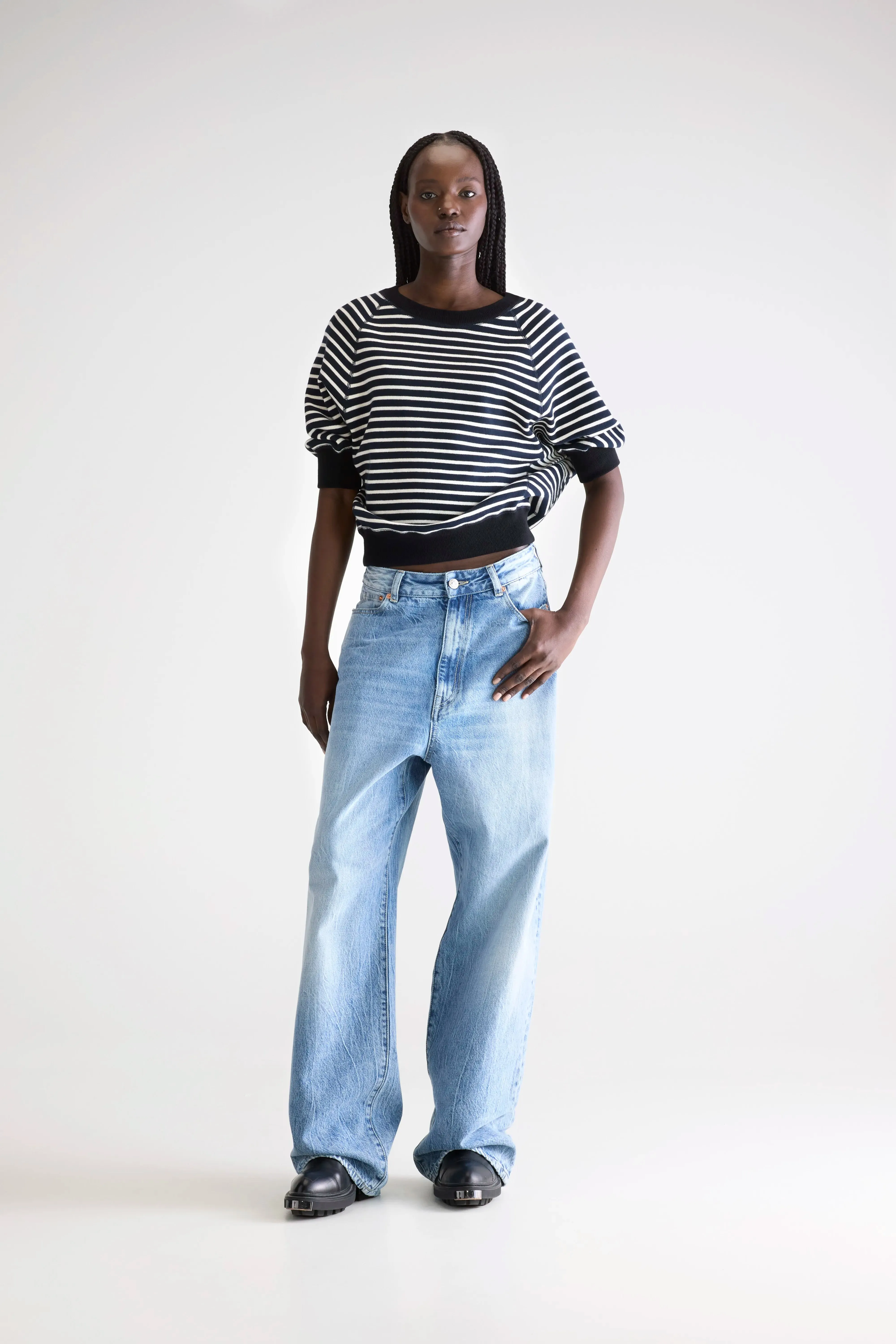 Anglet crewneck sweater (252 / W / STRIPE B) sold by Bellerose product image thumbnail 3