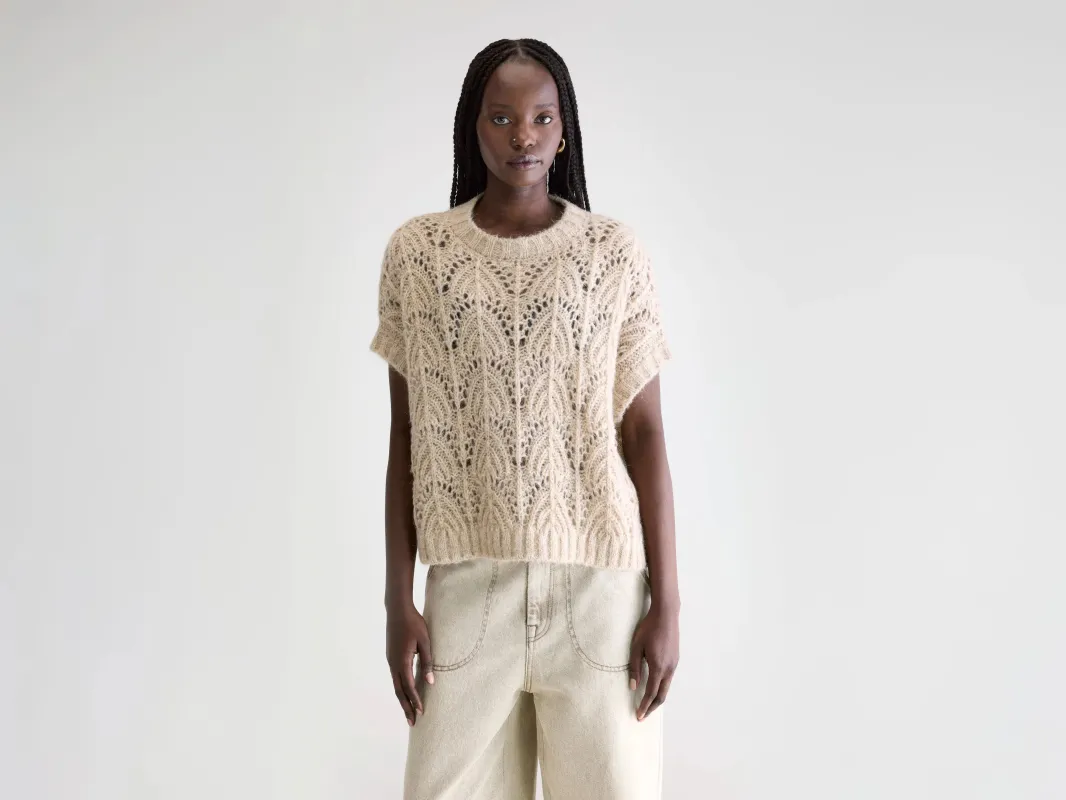 Noffy sleeveless sweatshirt (252 / W / COMBO A) sold by Bellerose