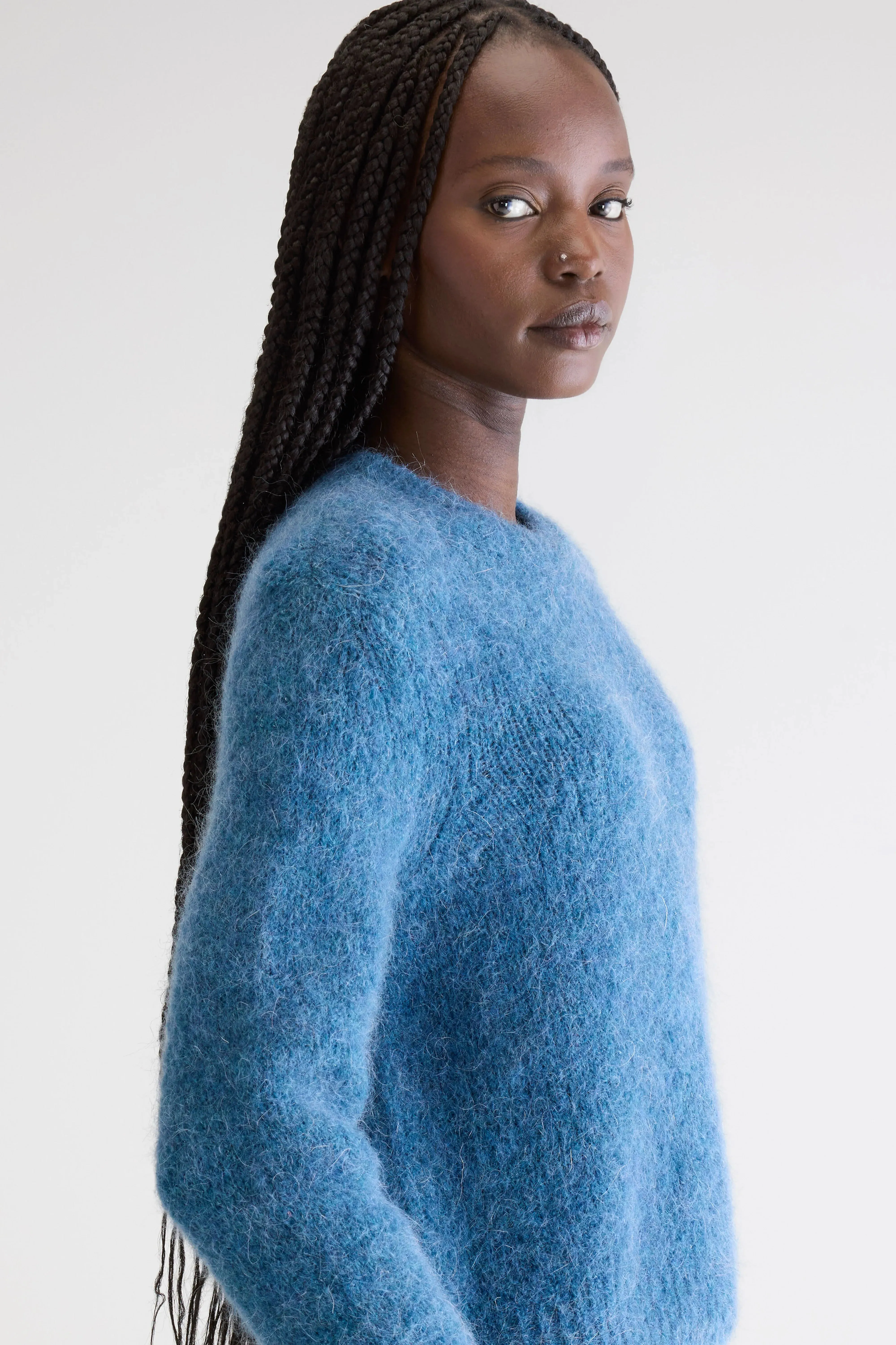 Anco crewneck sweater (252 / W / BLUE JEANS) sold by Bellerose product image thumbnail 5