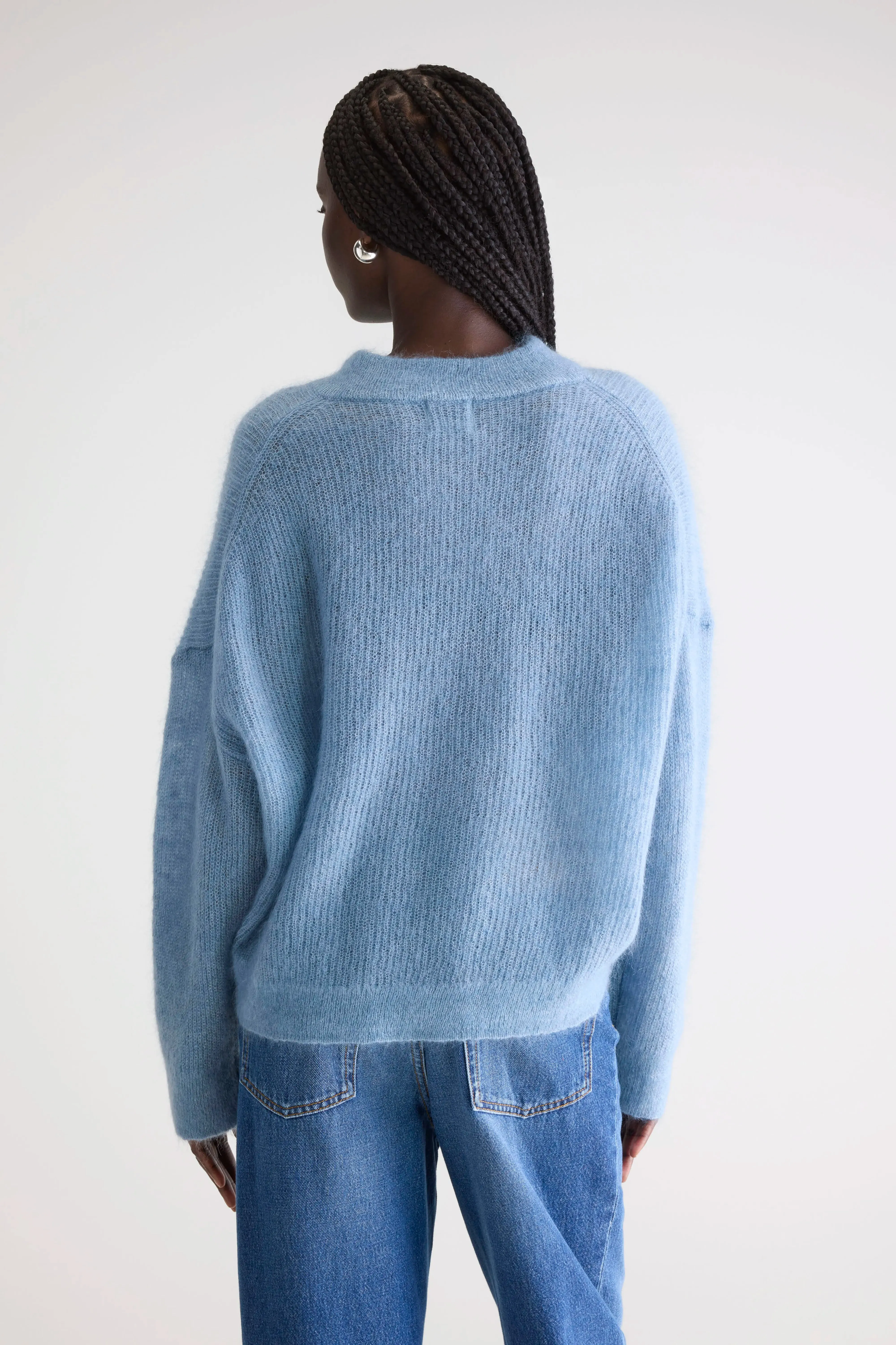 Arcy v-neck sweater (252 / W / CHAMBRAY) sold by Bellerose product image thumbnail 4