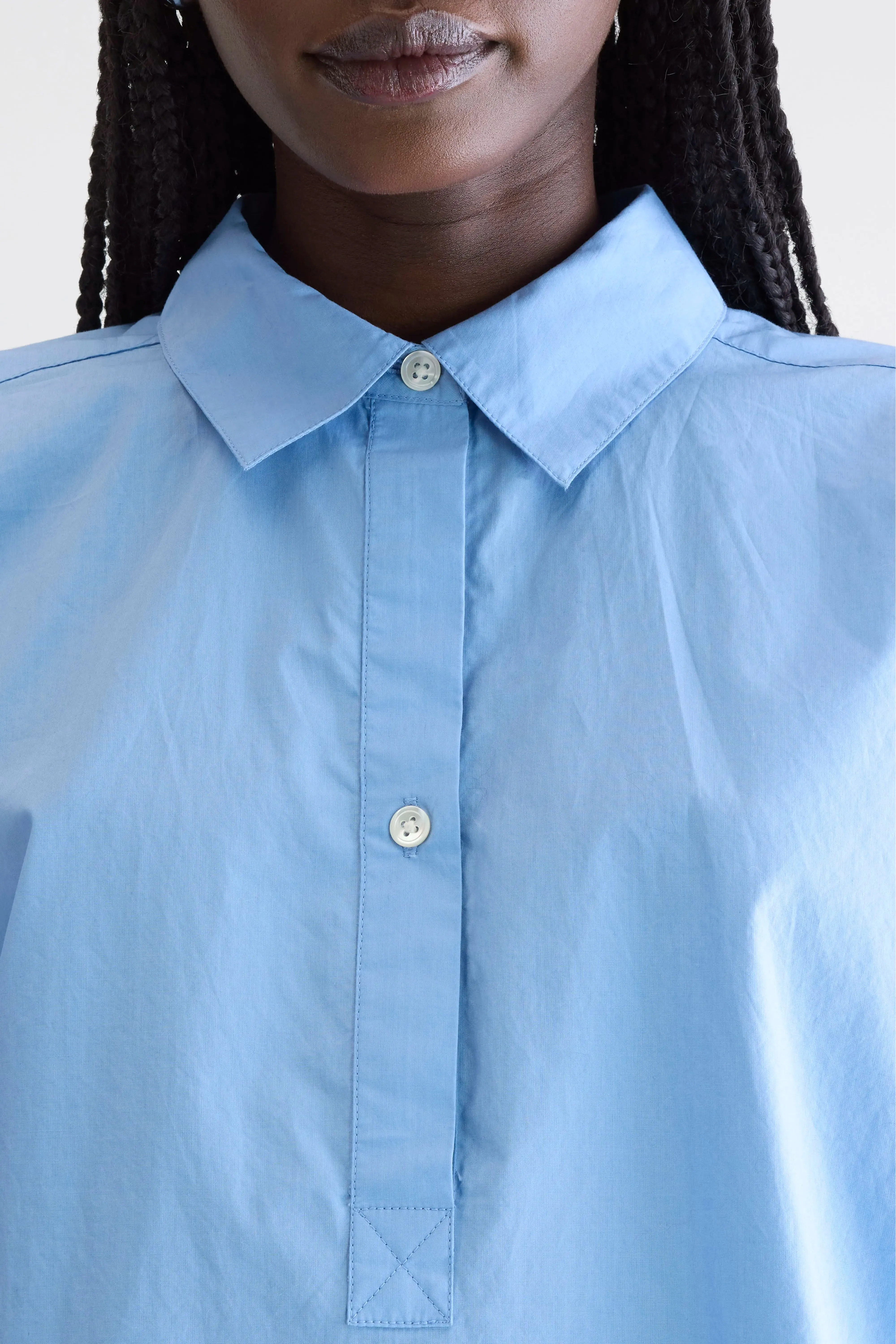 Cairn short-sleeve shirt (252 / W / BLUE SHIRT) sold by Bellerose product image thumbnail 5