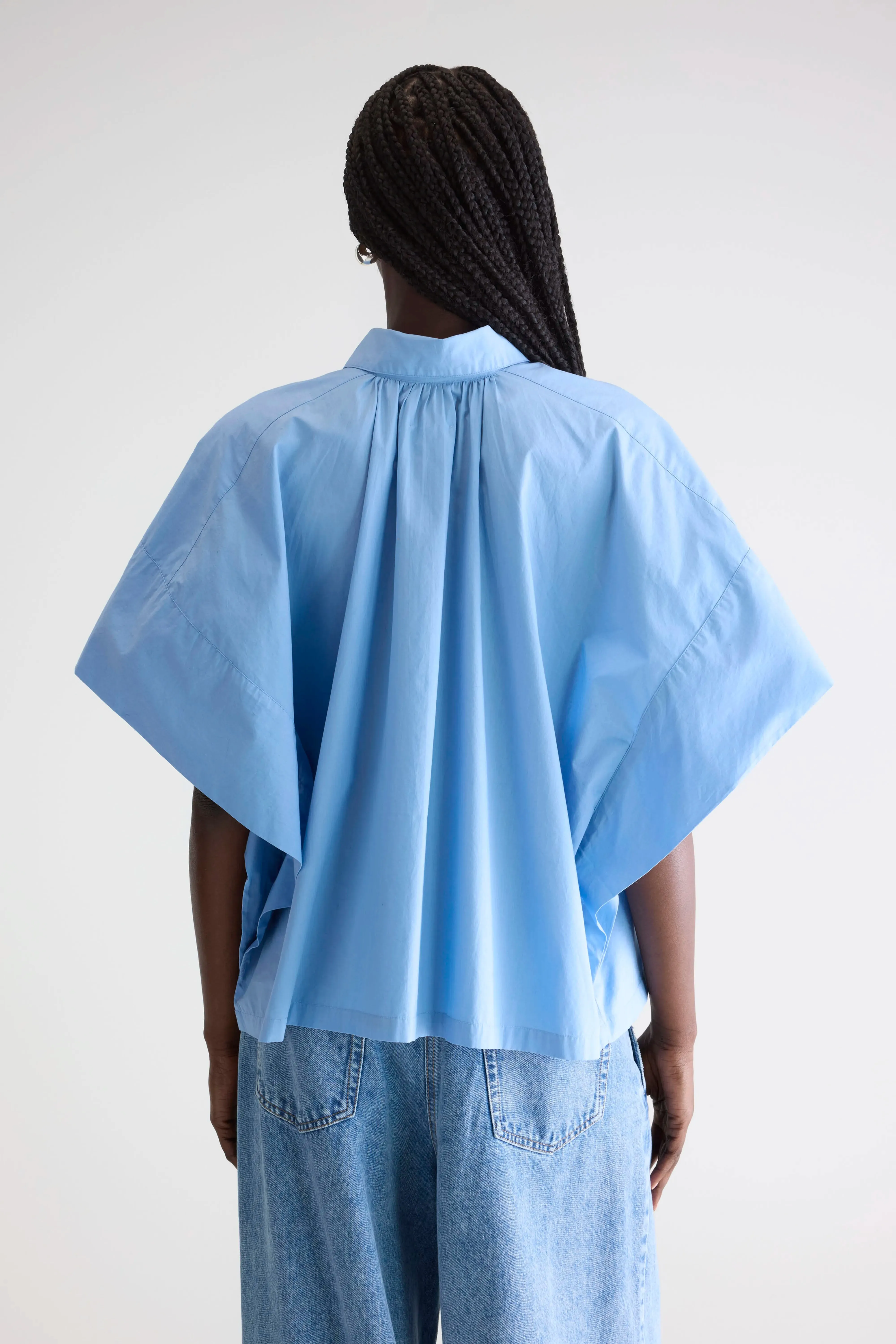 Cairn short-sleeve shirt (252 / W / BLUE SHIRT) sold by Bellerose product image thumbnail 4