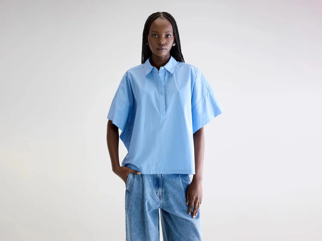 Cairn short-sleeve shirt (252 / W / BLUE SHIRT) sold by Bellerose