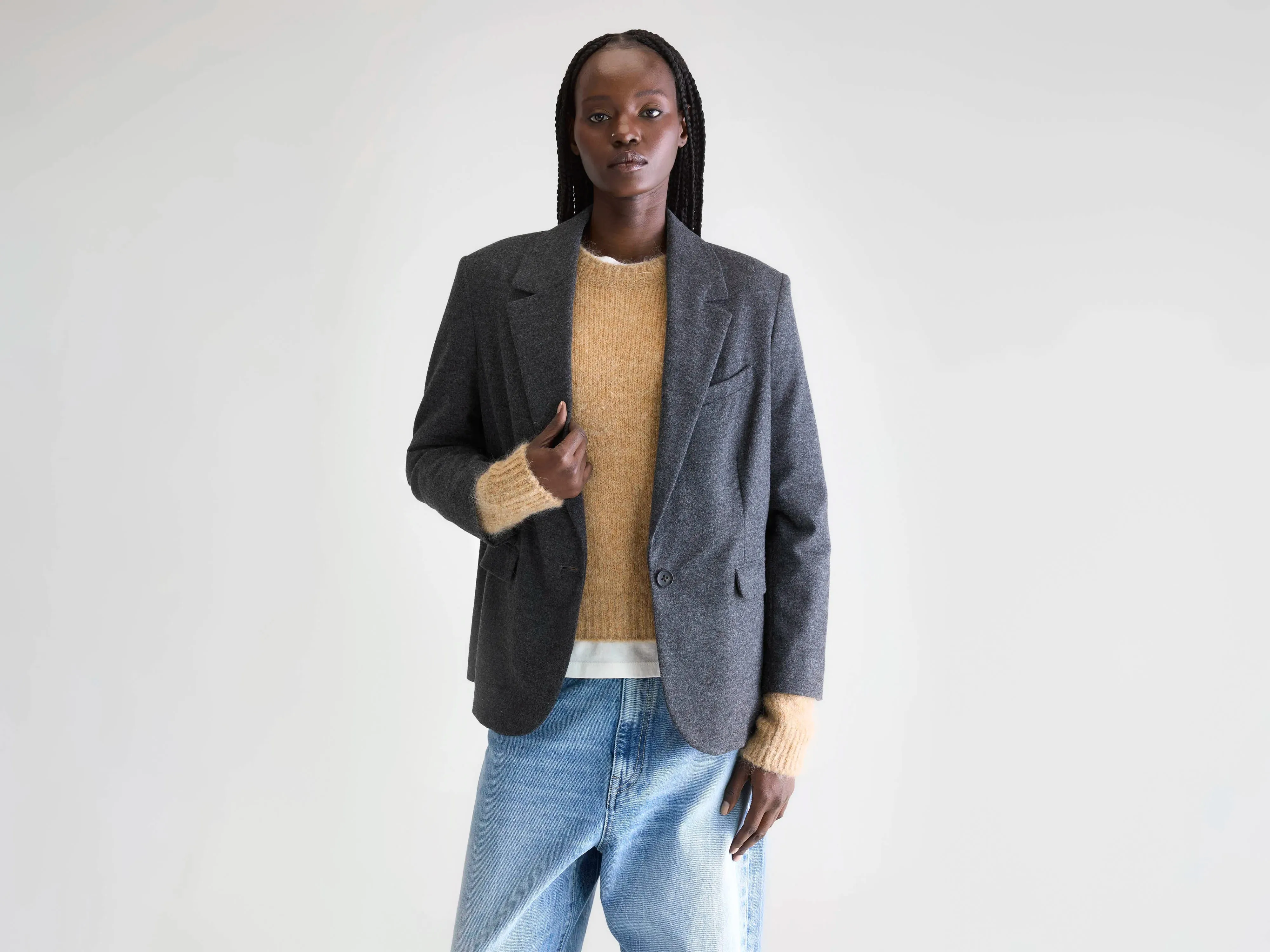 Volle tailored blazer (252 / W / ANTHRACITE) sold by Bellerose