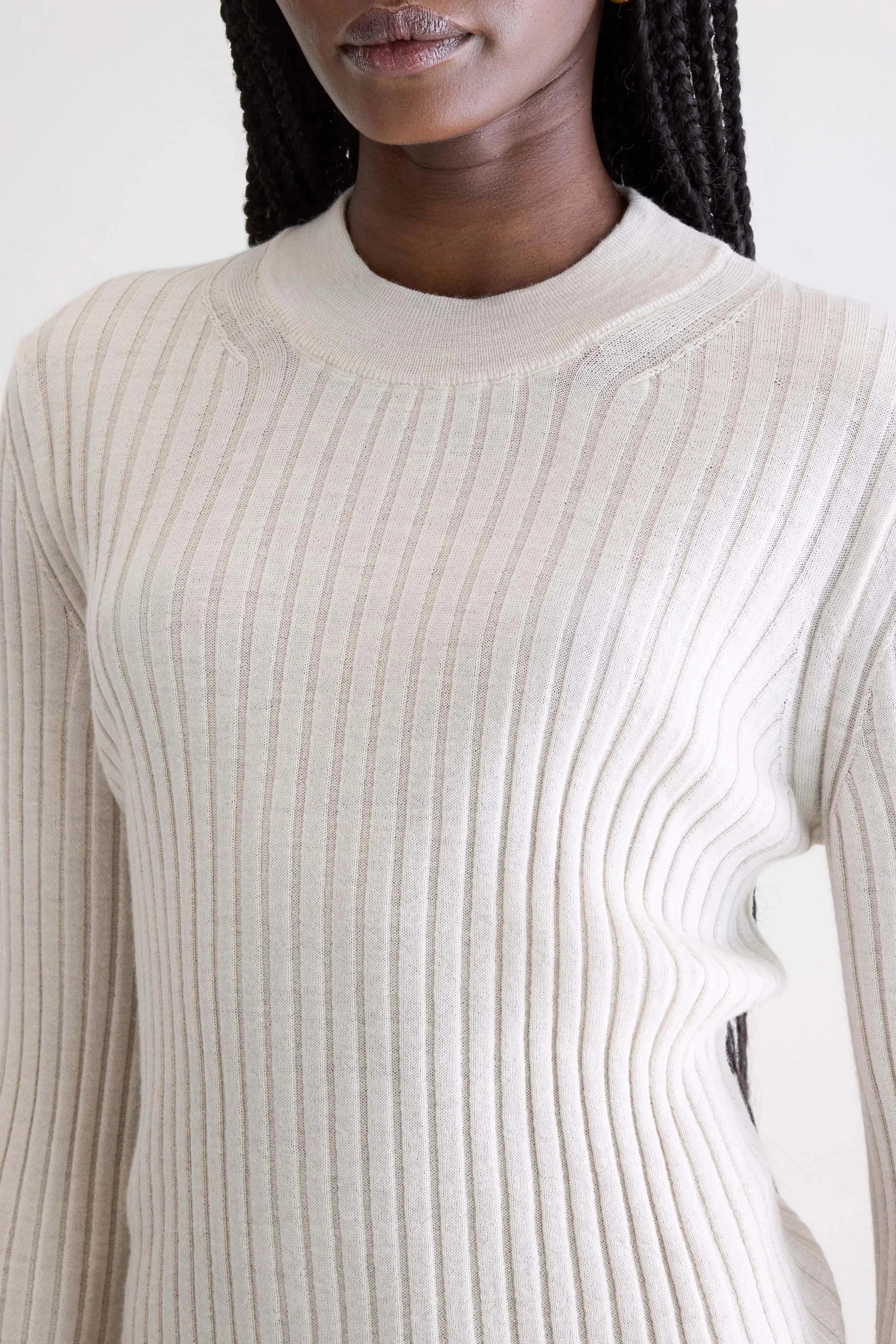 Aslyt slim sweater (252 / W / WHISPER) sold by Bellerose product image thumbnail 5