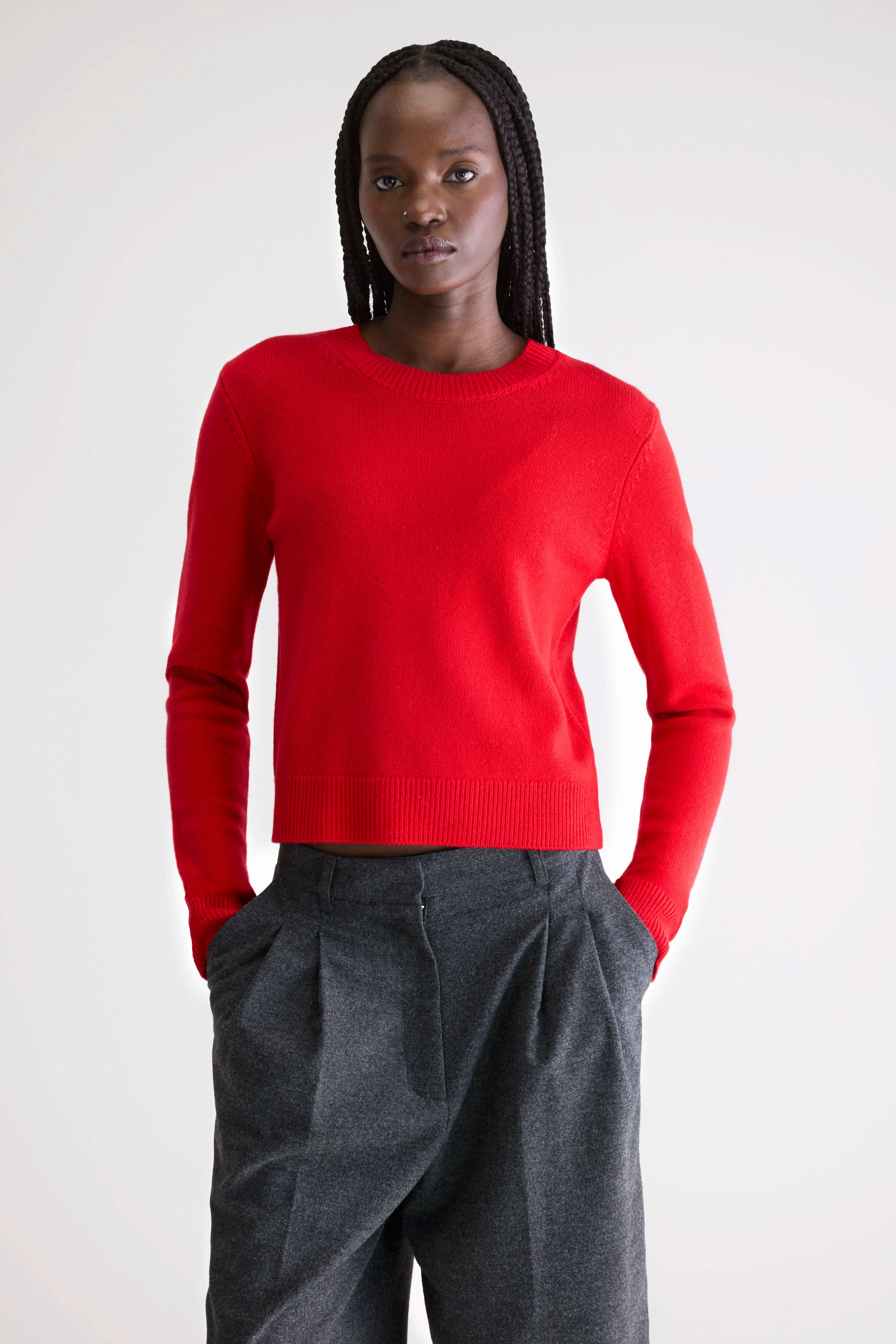 Spag slim cashmere sweater (252 / W / AMORE) sold by Bellerose product image thumbnail 2