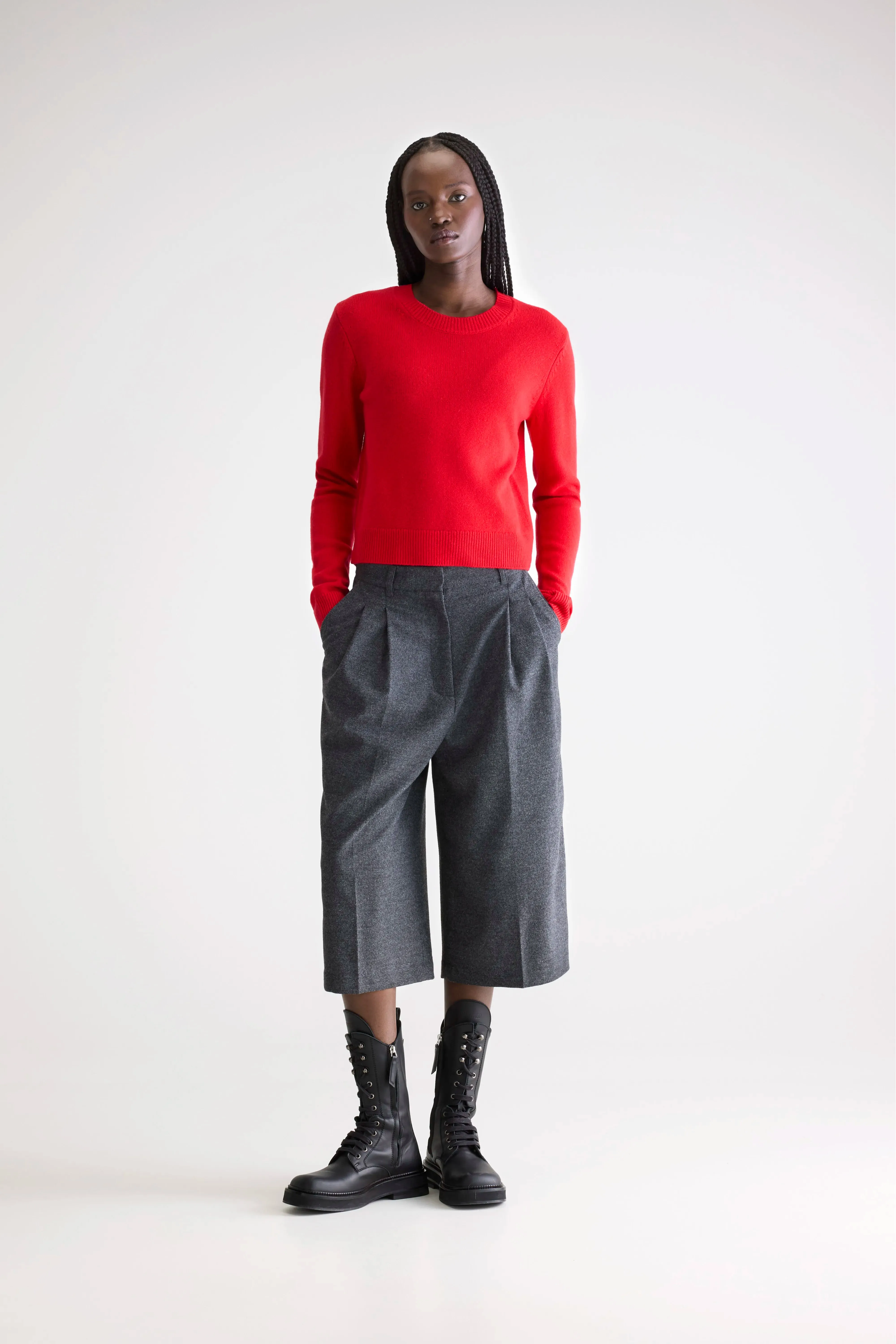 Spag slim cashmere sweater (252 / W / AMORE) sold by Bellerose product image thumbnail 3