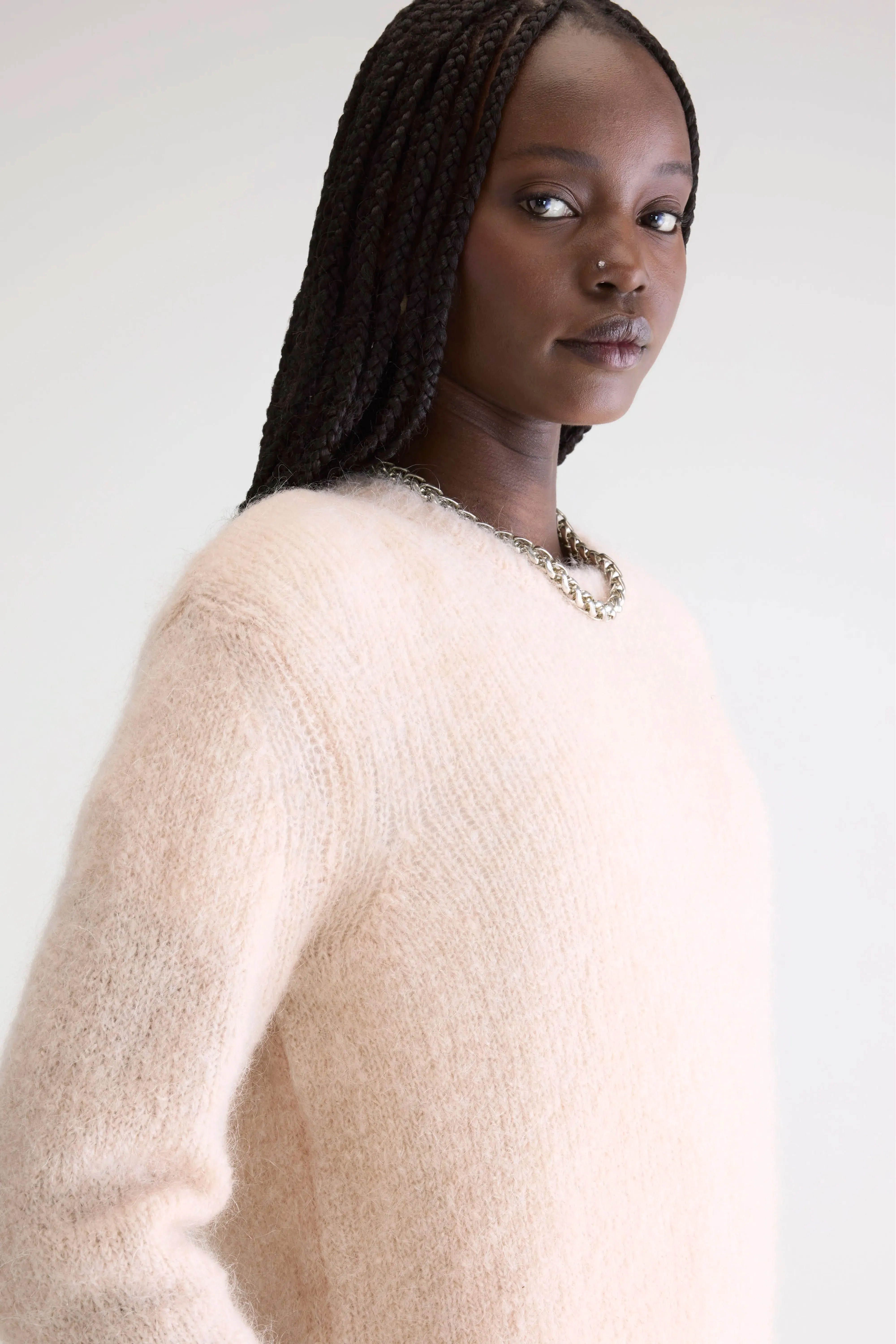 Anco crewneck sweater (252 / W / LIGHT ROSE) sold by Bellerose product image thumbnail 5