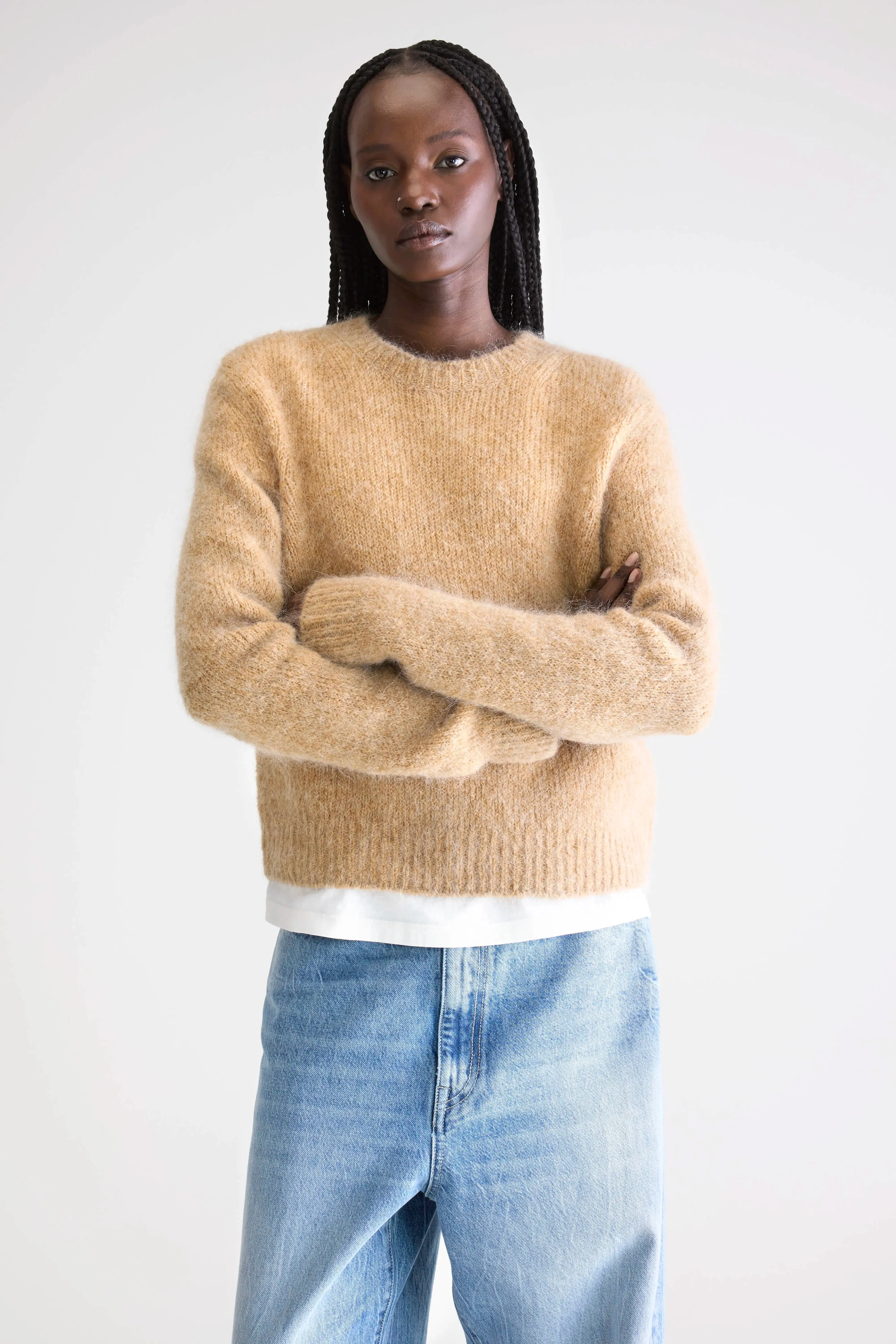 Anco crewneck sweater (252 / W / CAMEL) sold by Bellerose product image thumbnail 2
