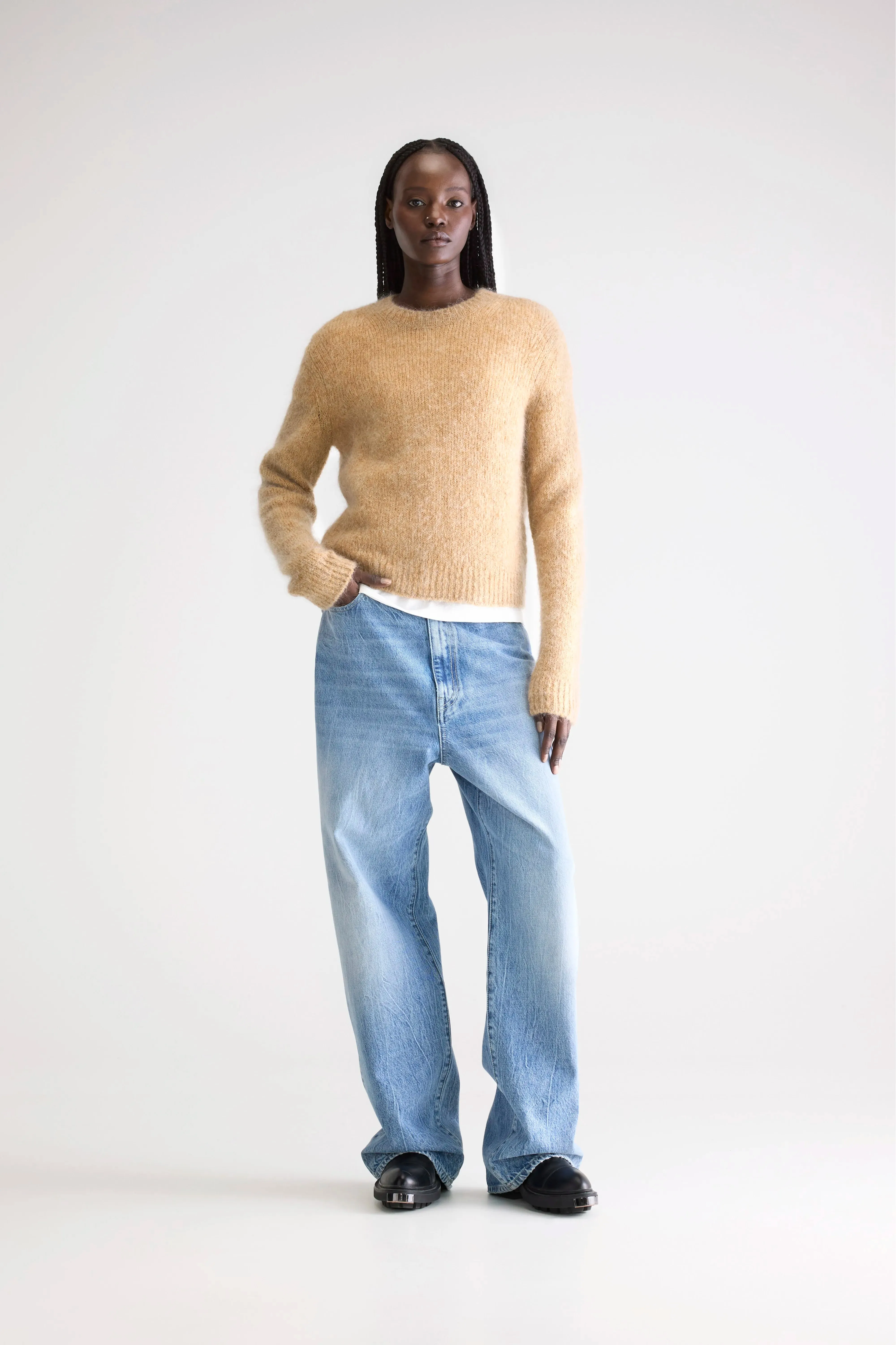 Anco crewneck sweater (252 / W / CAMEL) sold by Bellerose product image thumbnail 3