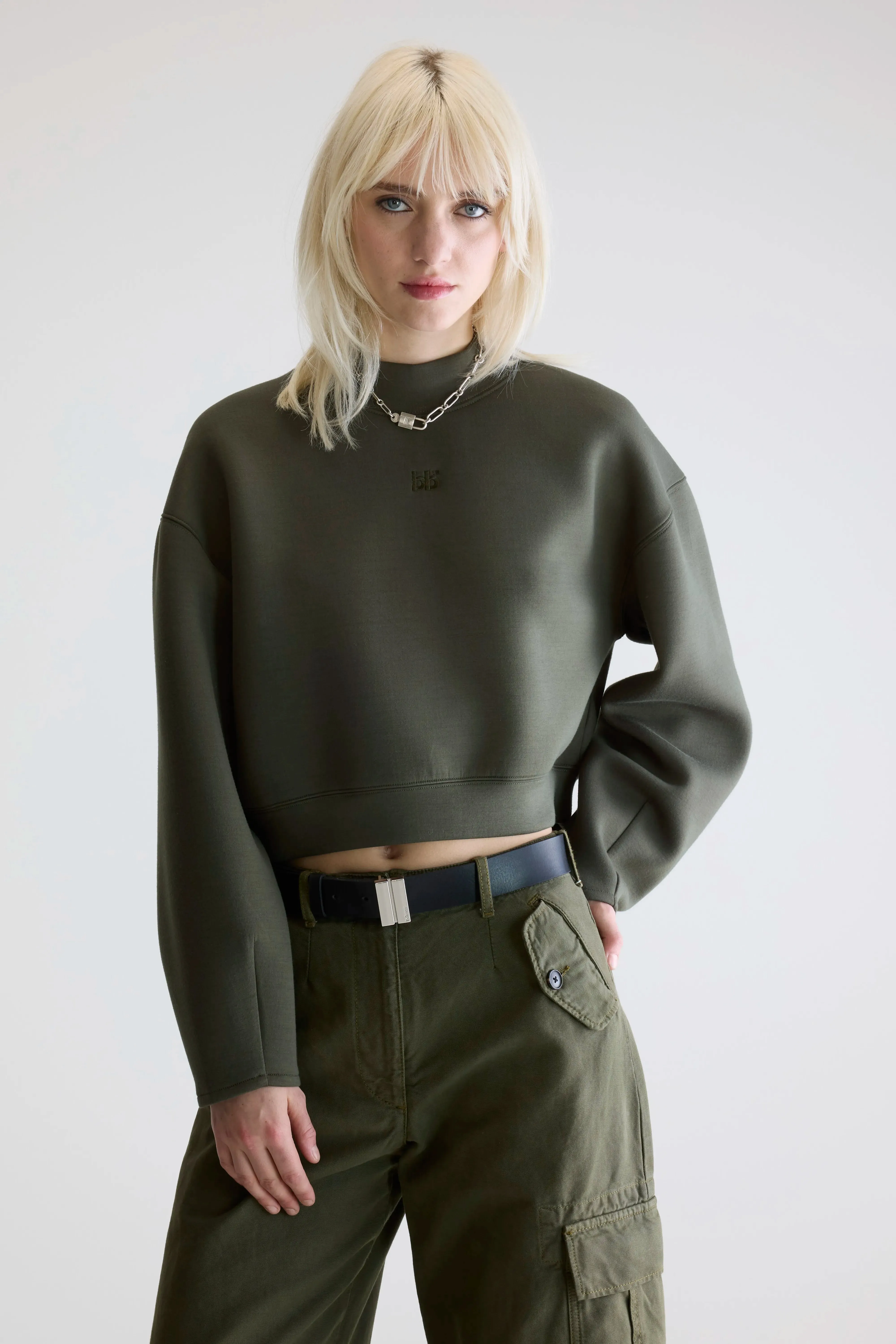 Tashi cropped sweatshirt (252 / W / FOREST) sold by Bellerose product image thumbnail 2
