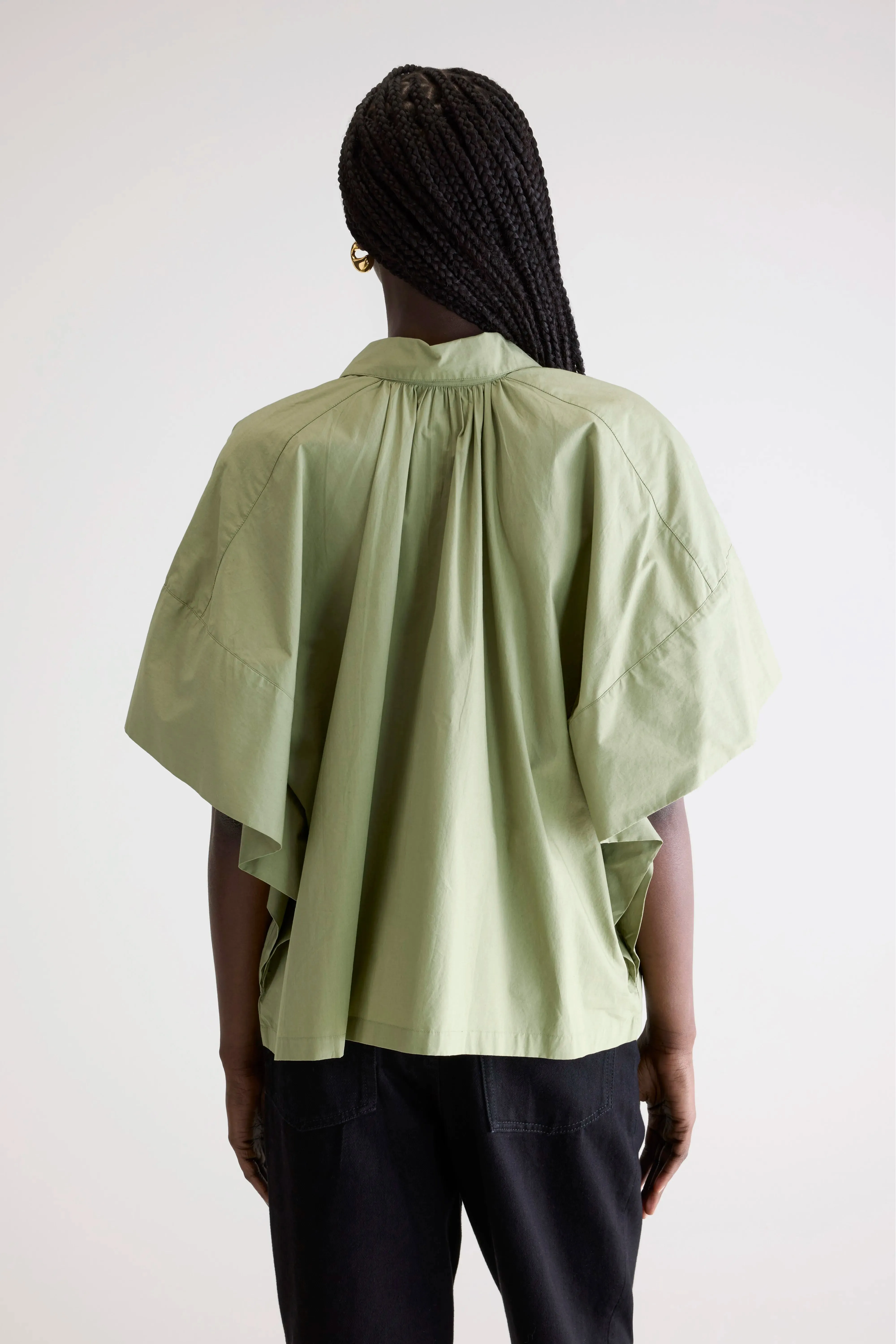 Cairn short-sleeve shirt (252 / W / SAUGE) sold by Bellerose product image thumbnail 4