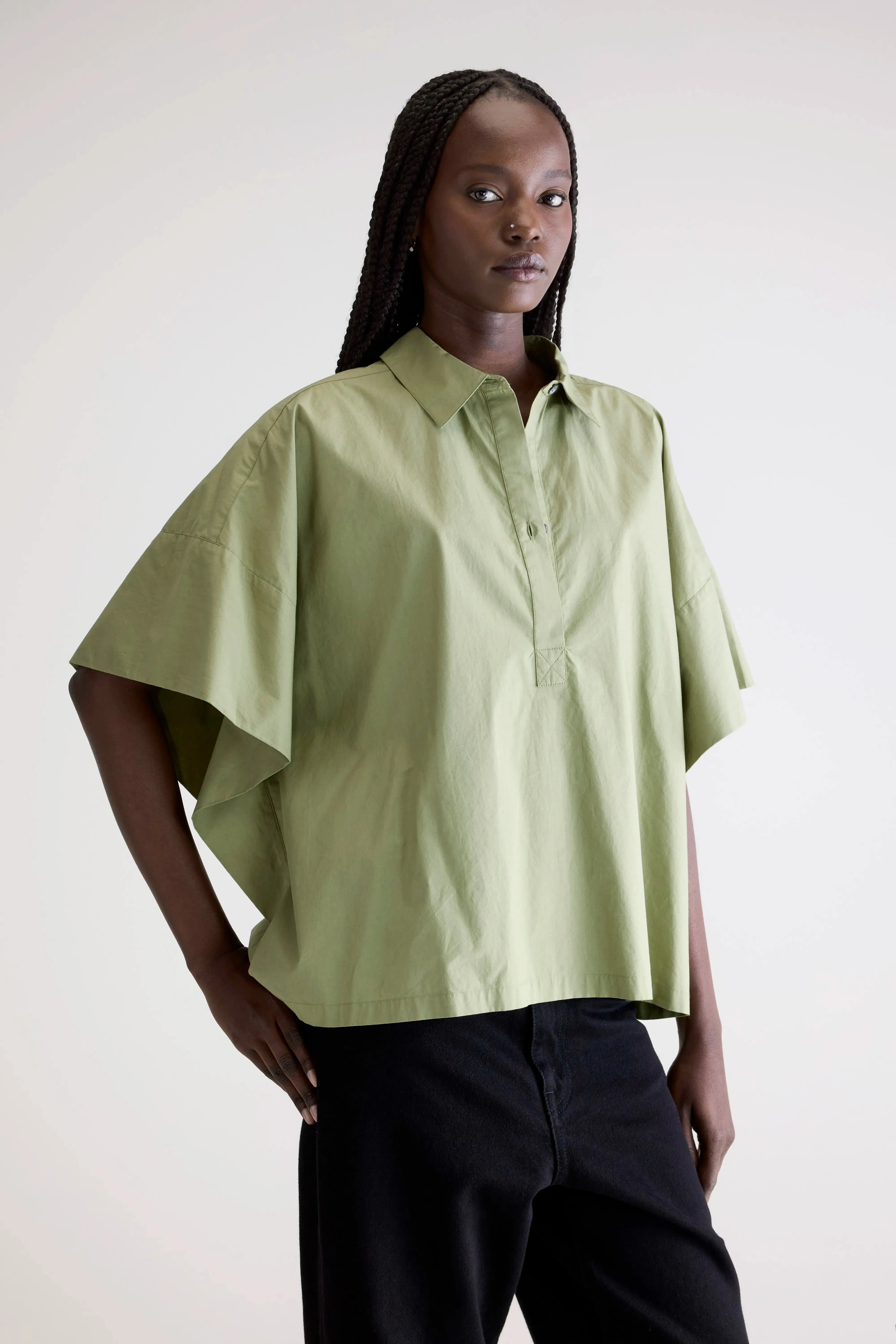 Cairn short-sleeve shirt (252 / W / SAUGE) sold by Bellerose product image thumbnail 2