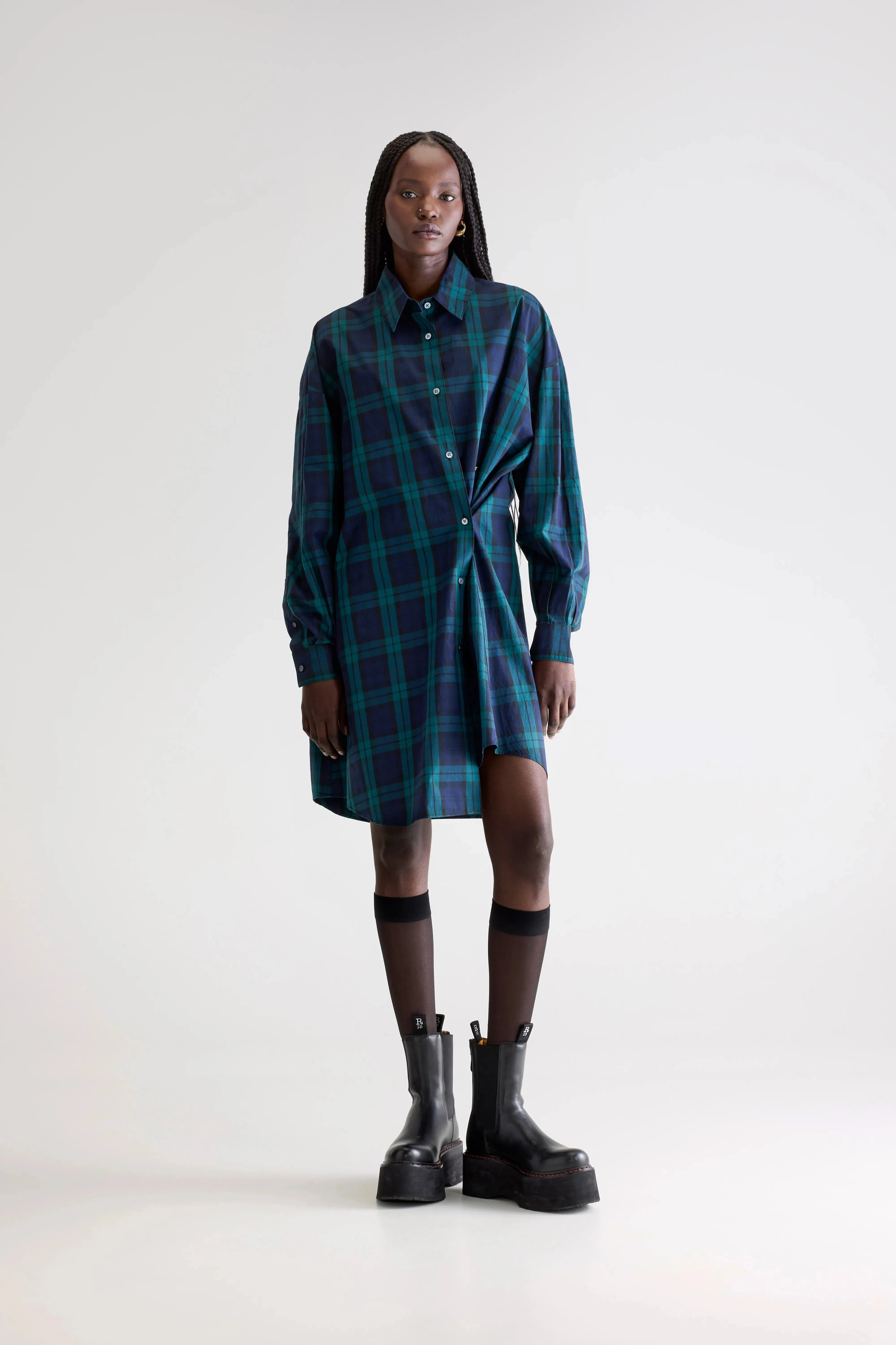 Grappa shirt dress (252 / W / CHECK E) sold by Bellerose product image thumbnail 2