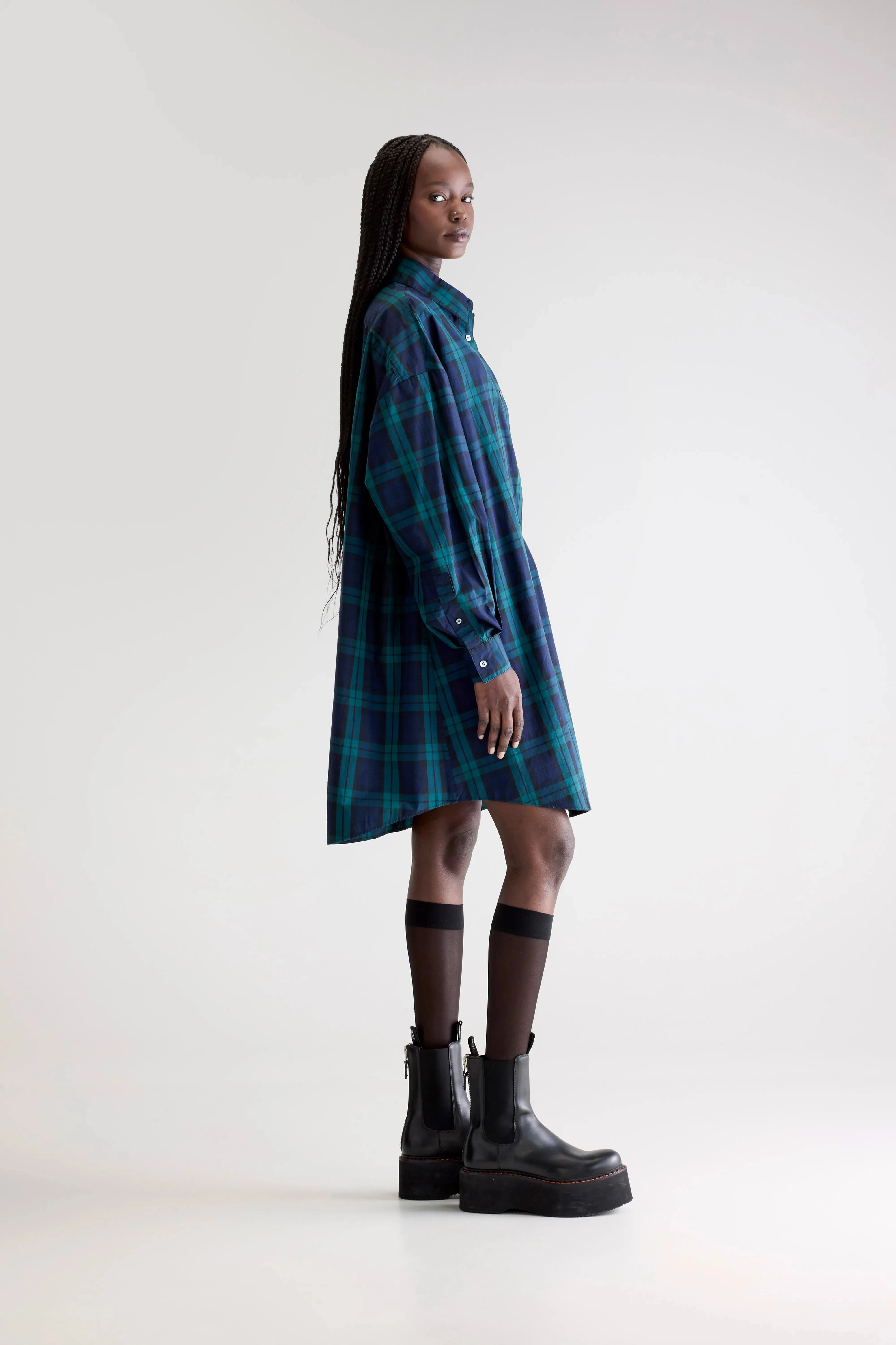 Grappa shirt dress (252 / W / CHECK E) sold by Bellerose product image thumbnail 4