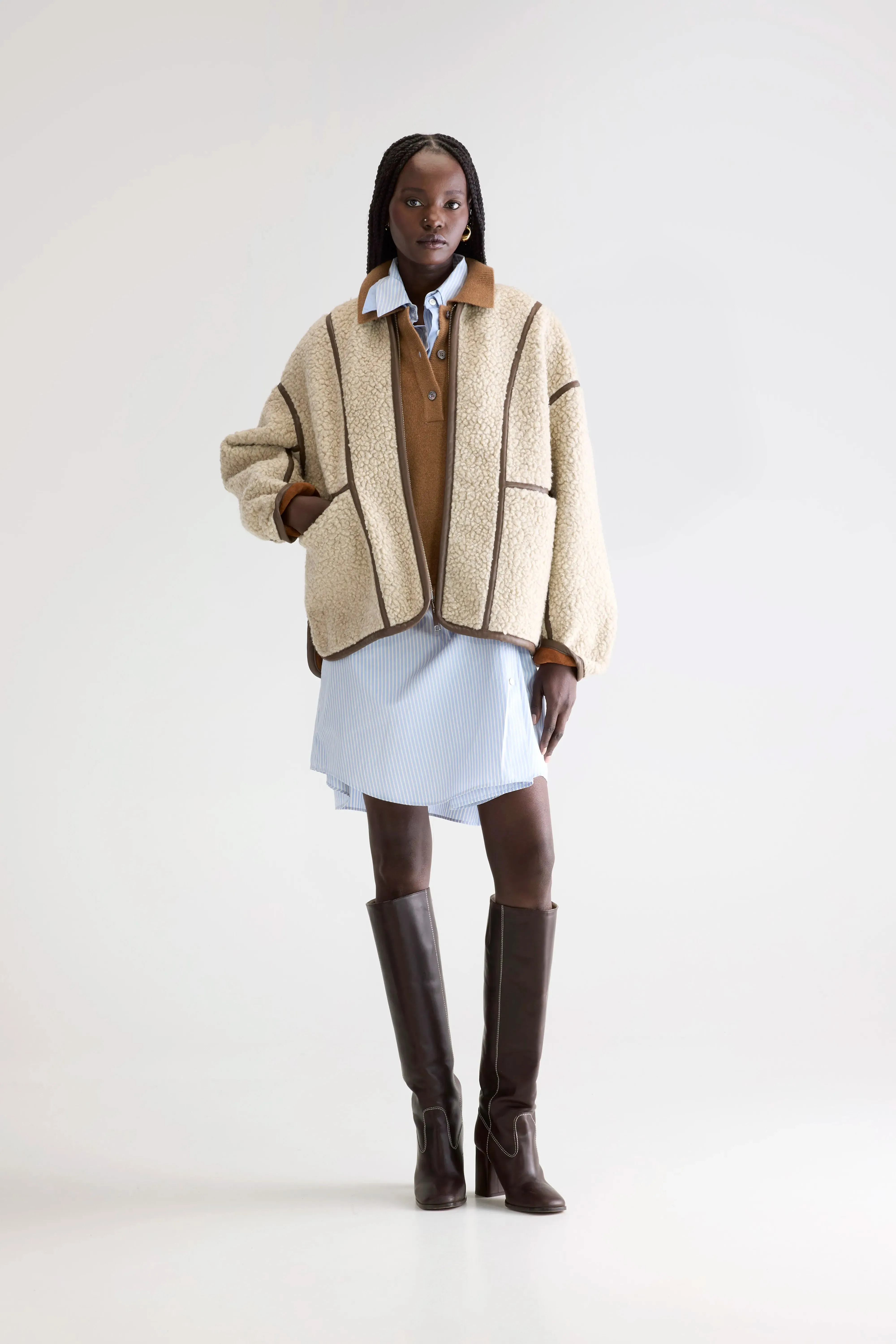 Jina sherpa jacket (252 / W / NATURAL) sold by Bellerose product image thumbnail 3